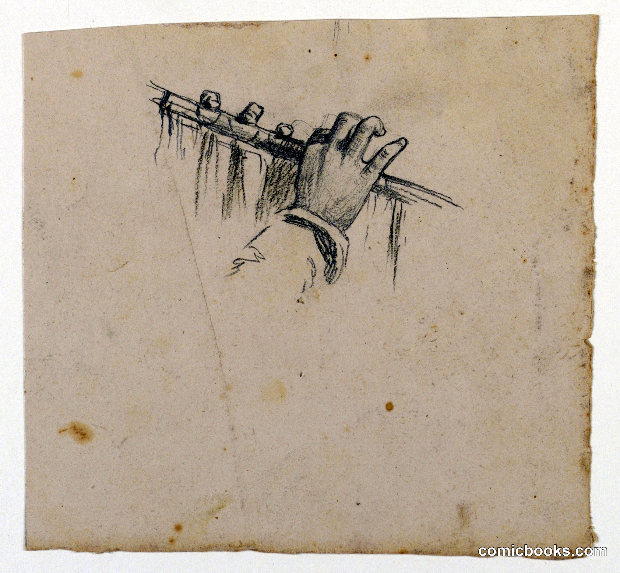Study of Hands Holding Flute