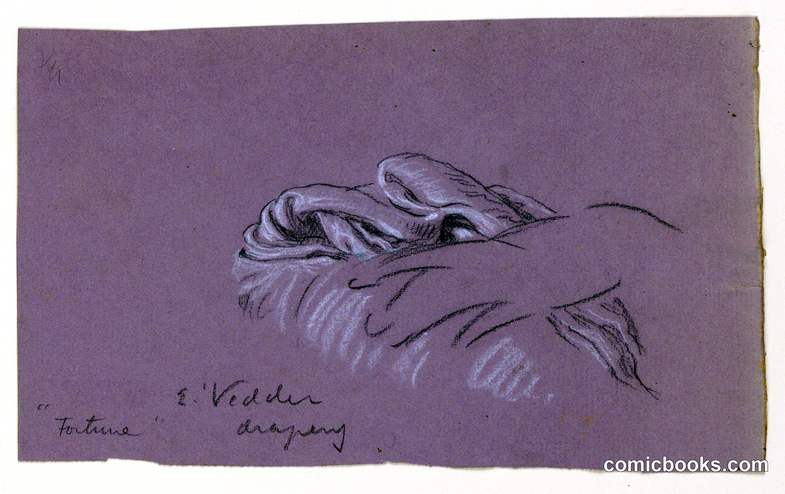 Study of Drapery for 'Fortune'