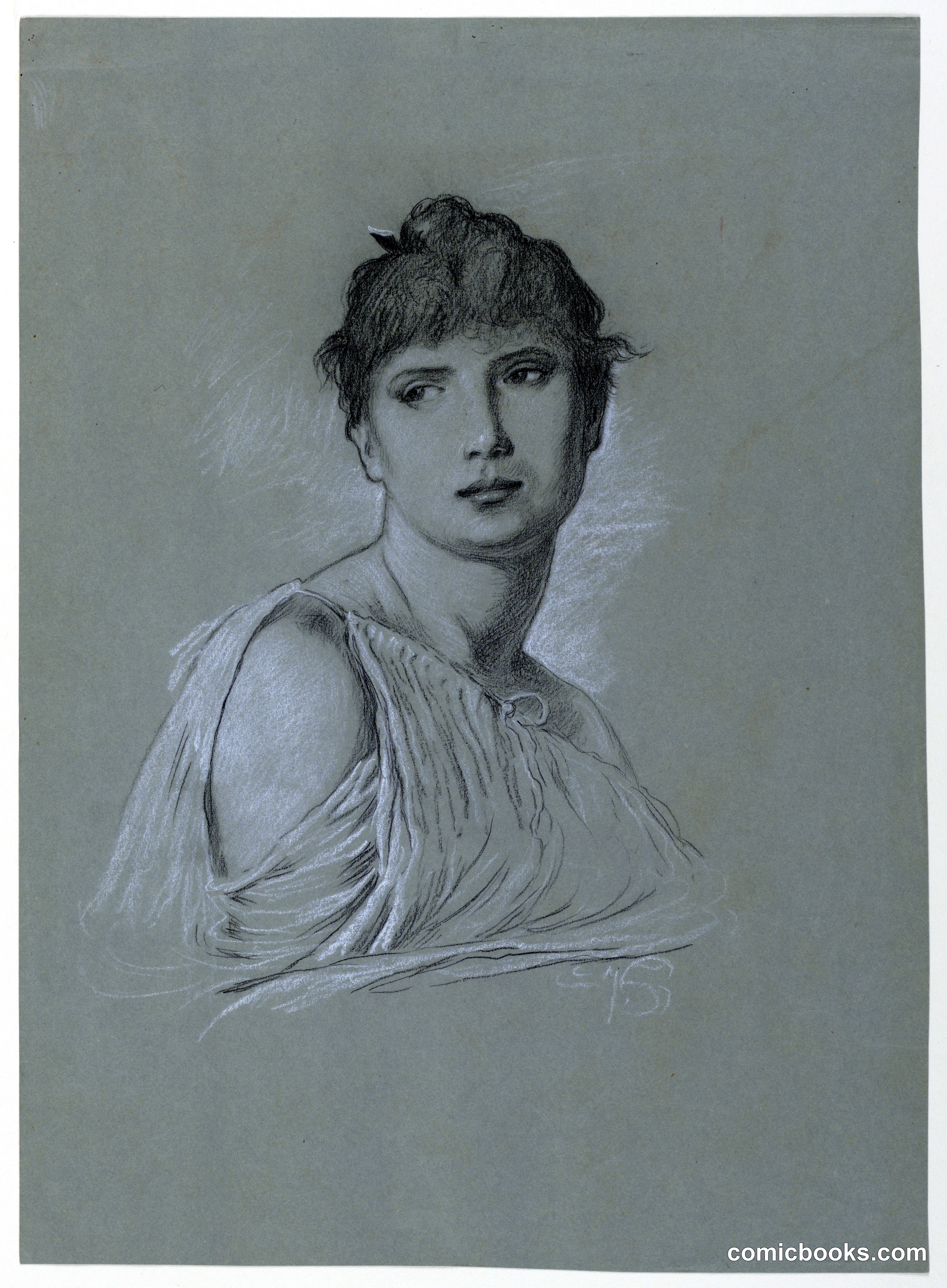 Portrait Sketch of a Young Woman