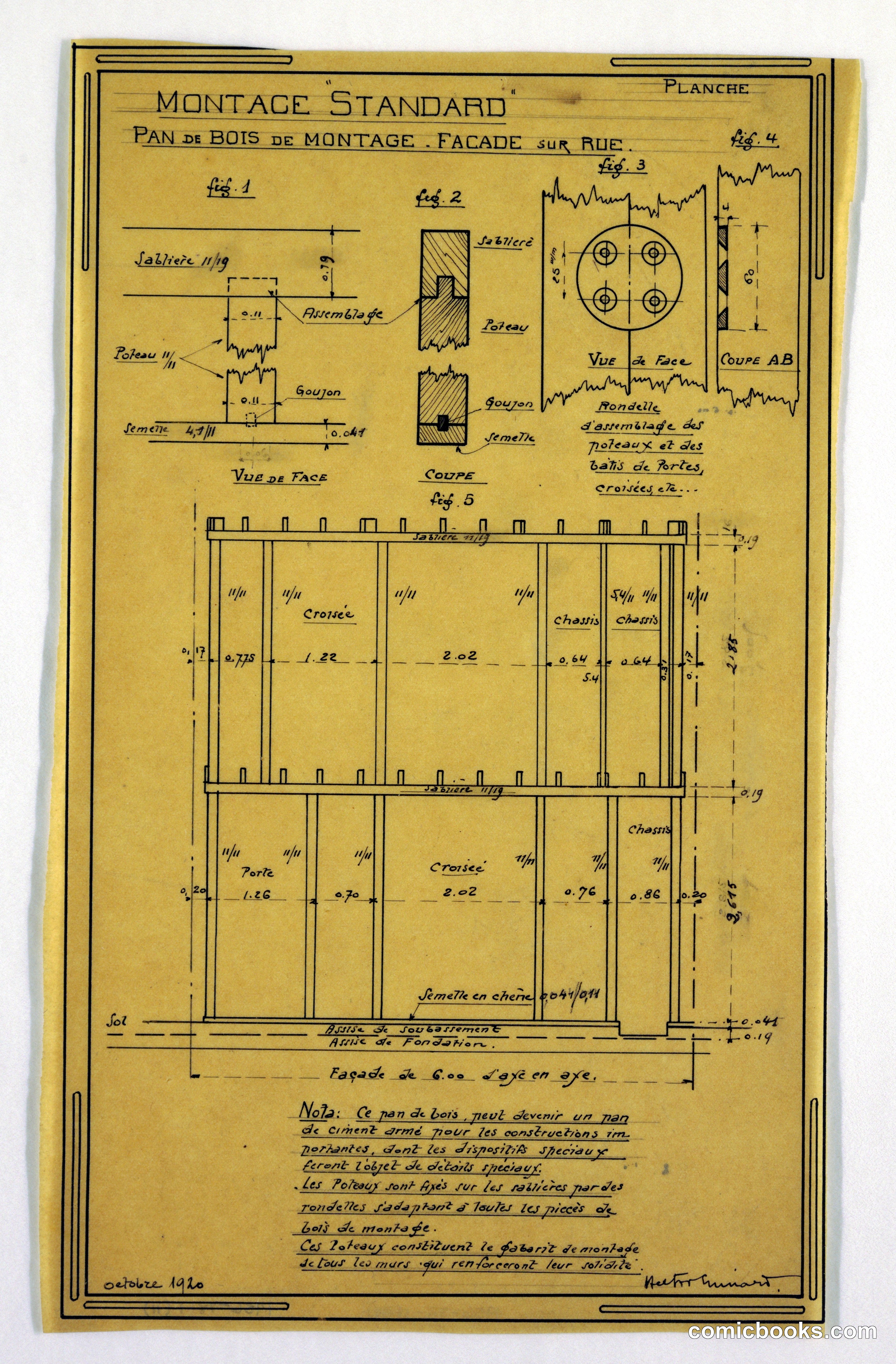 Montage Standard: Wooden Façade Construction Plans