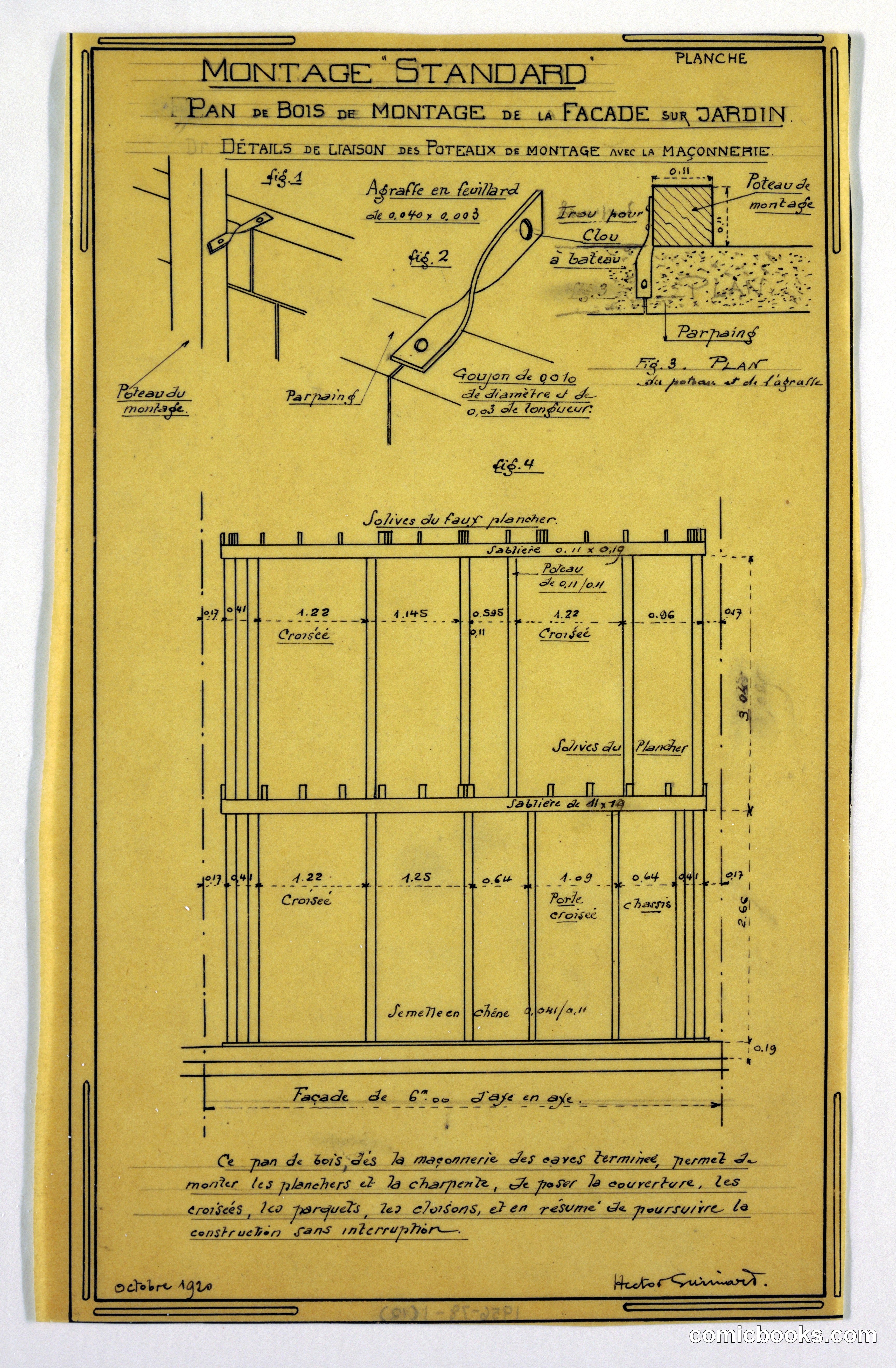 Design for a Mass-Operational House: Construction Directions for Wooden Columns
