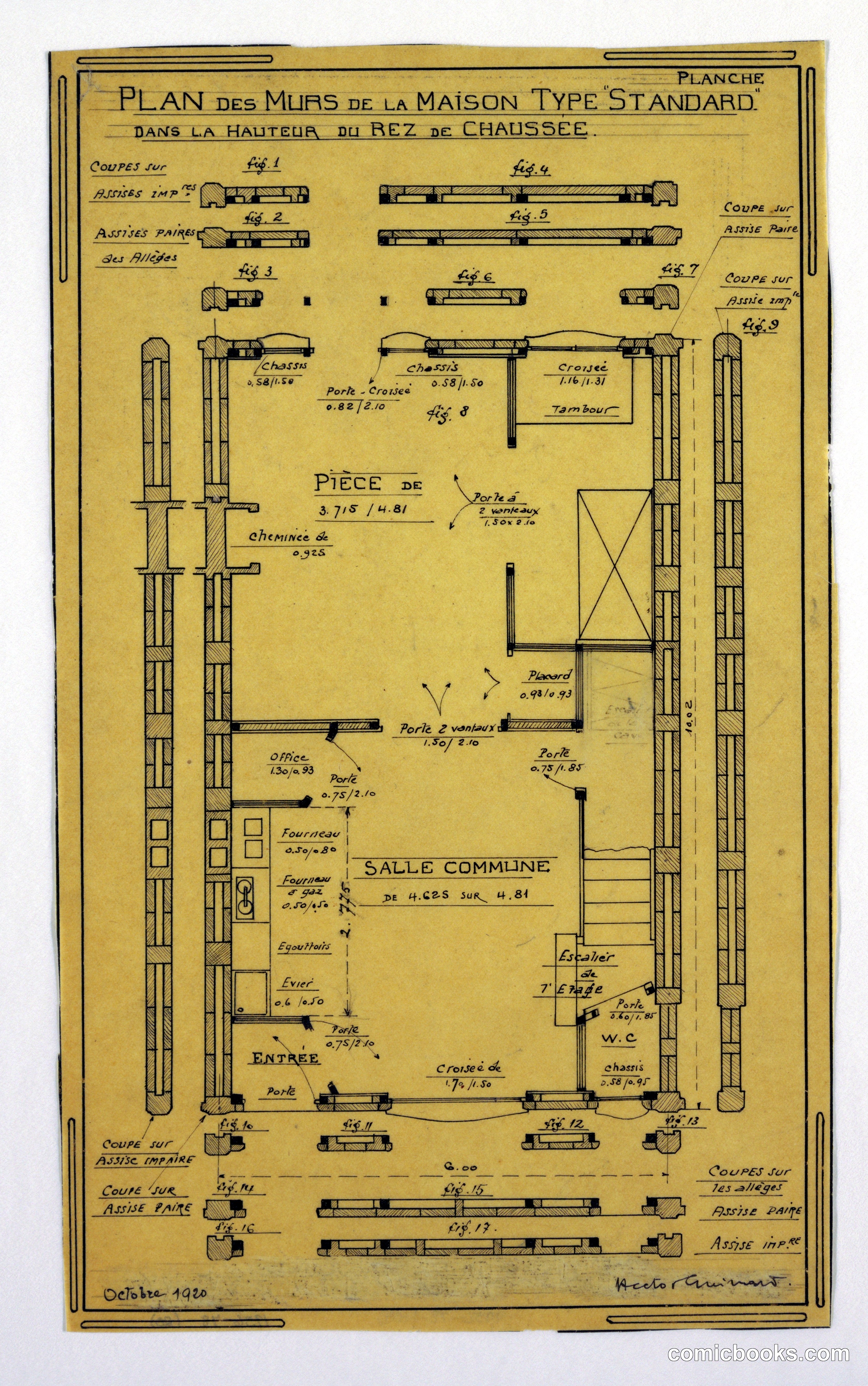 Design for a Mass-Operational House: Wall Construction Plan