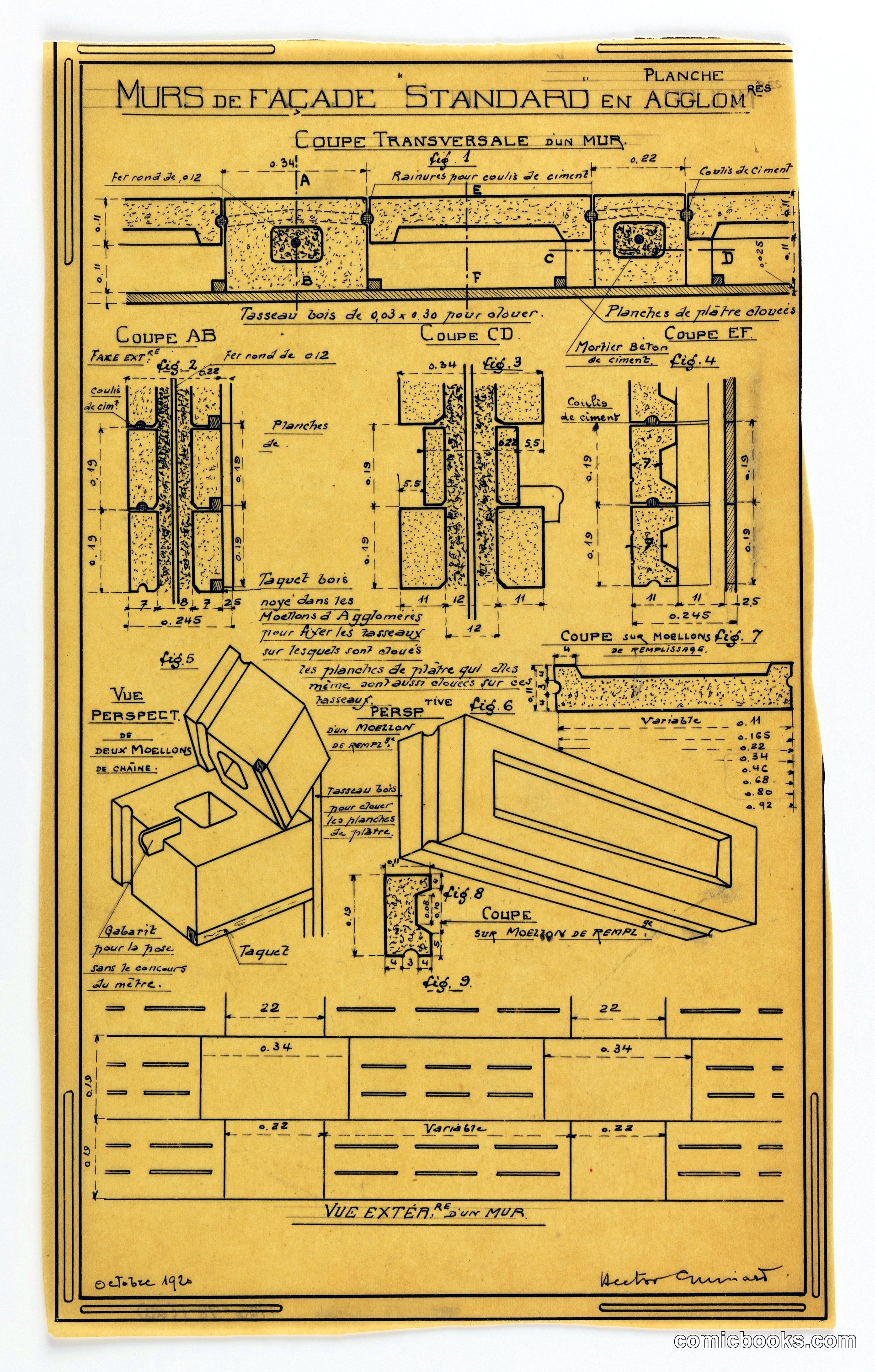 Standard Concrete Block Façade Walls