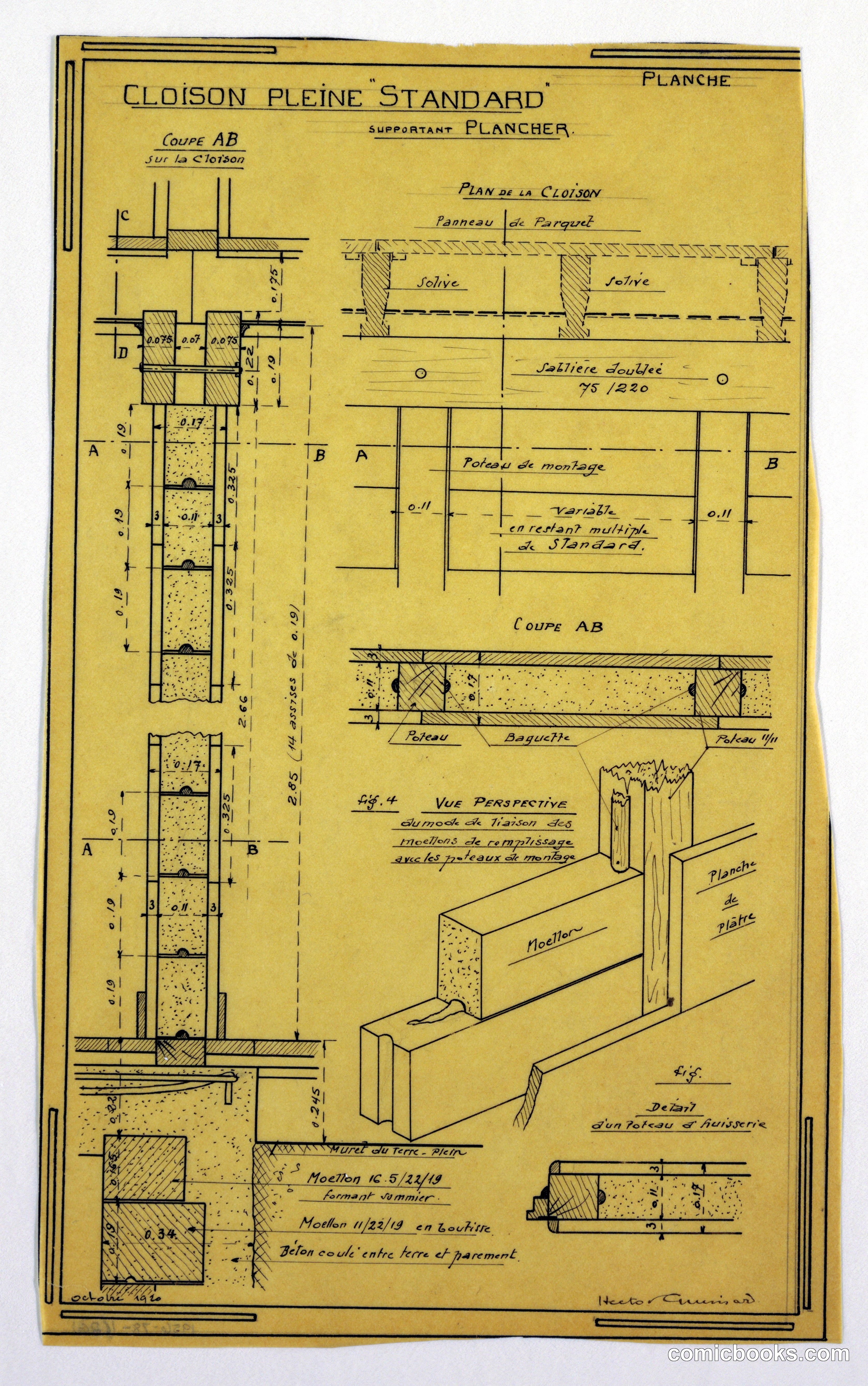 Design for a Mass-Operational House, Wall Construction