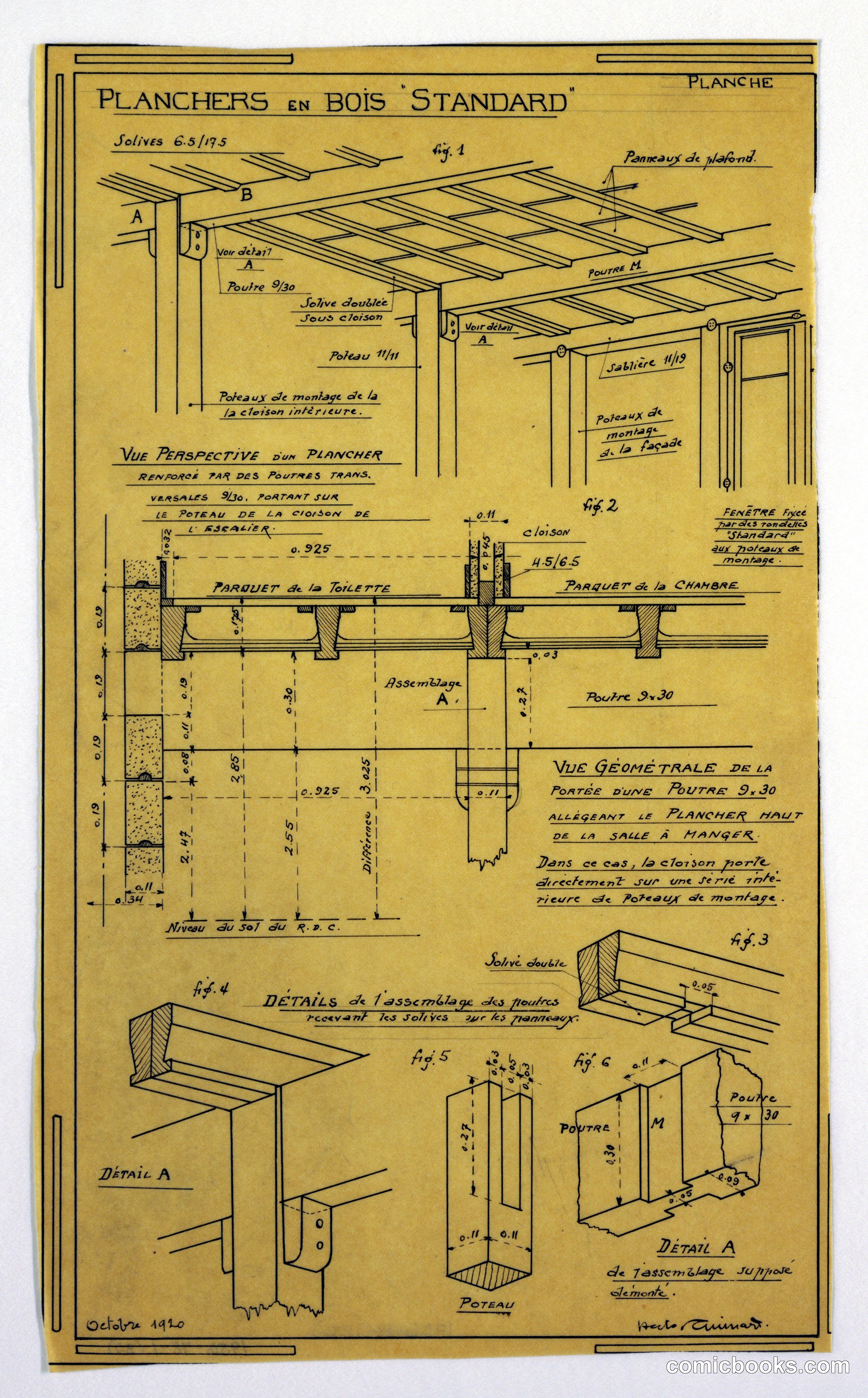 Design for Standard Wooden Ceilings (Planchers en Bois 'Standard')