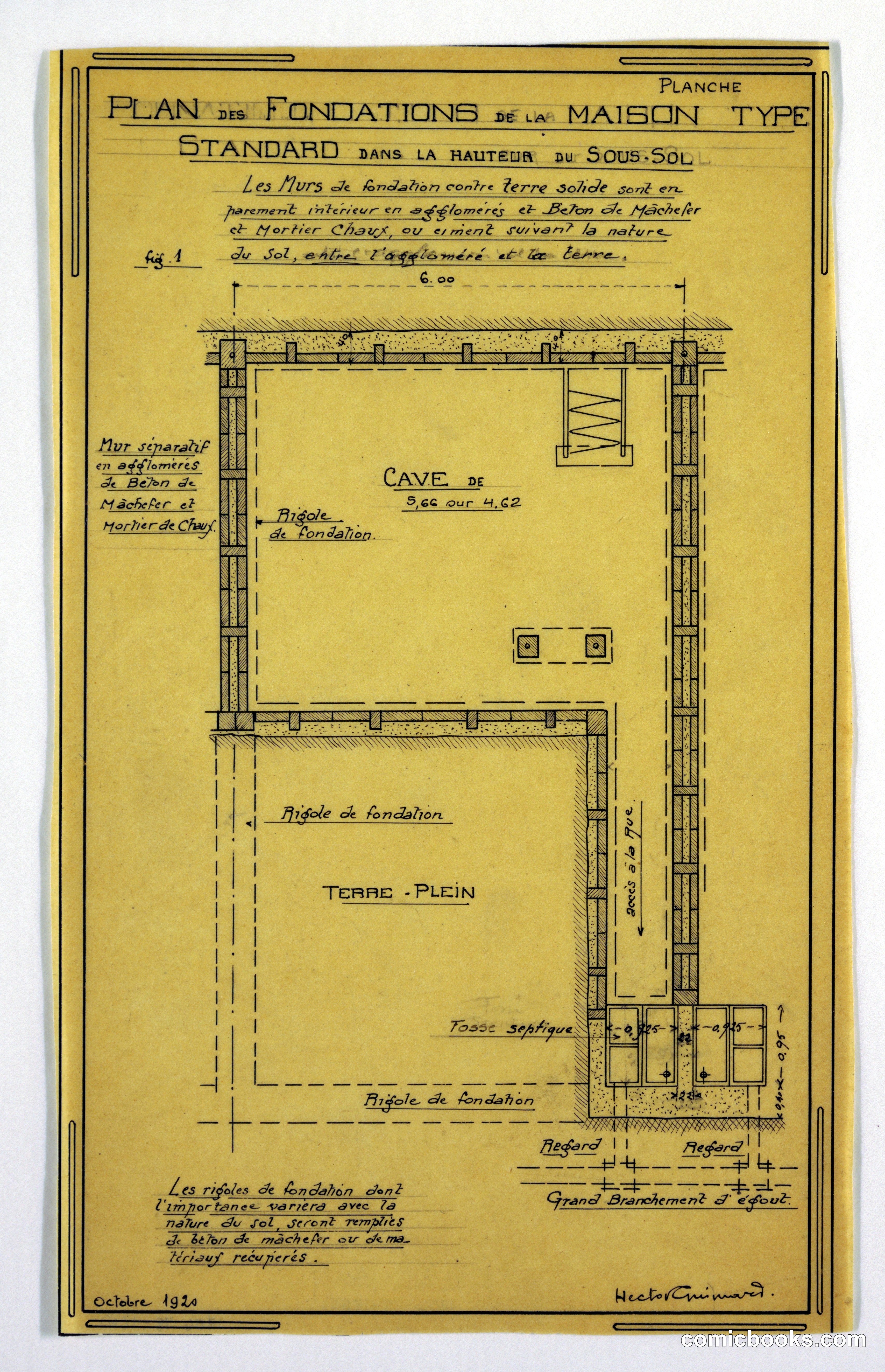 Design for a Mass-Operational House: Foundation Plans