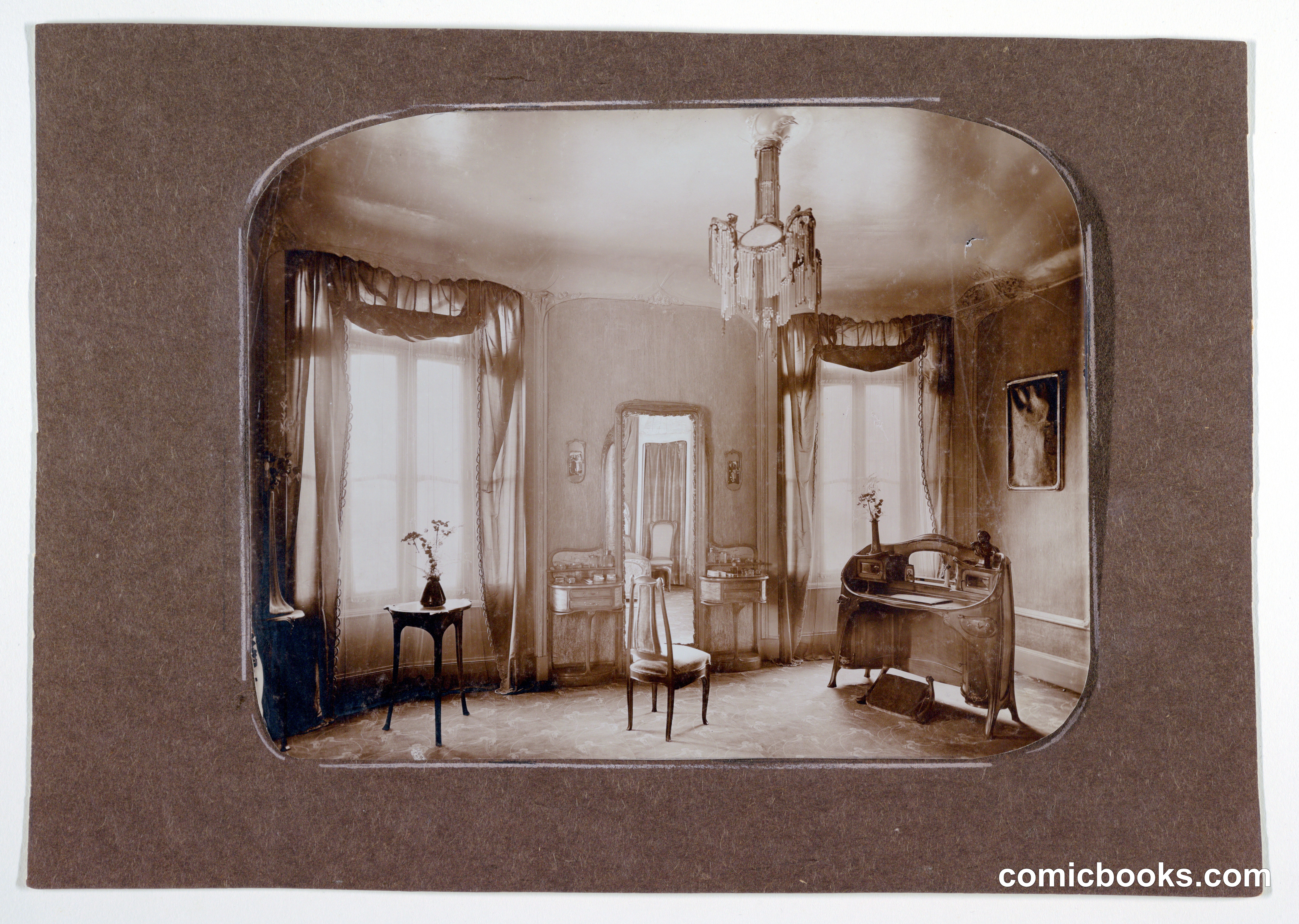 Partial View of Mme Guimard's Bedroom, Hôtel Guimard