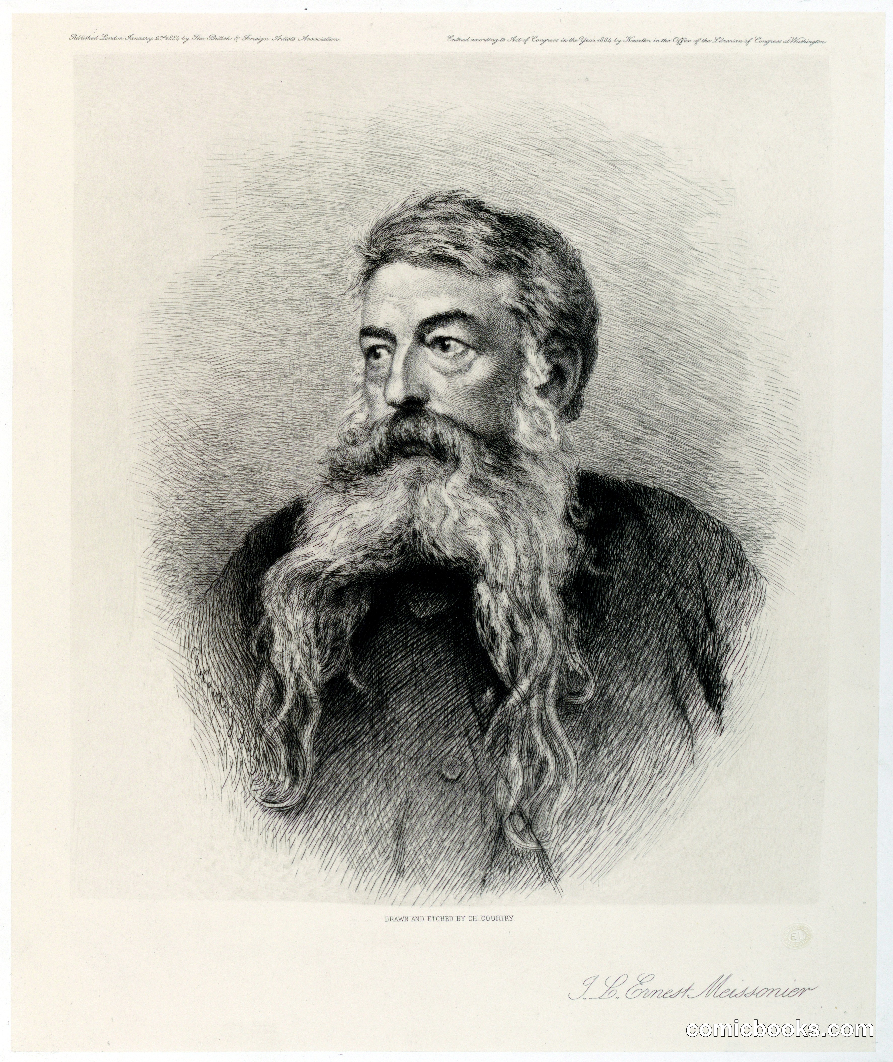 Portrait of Jean Louis Ernest Meissonier