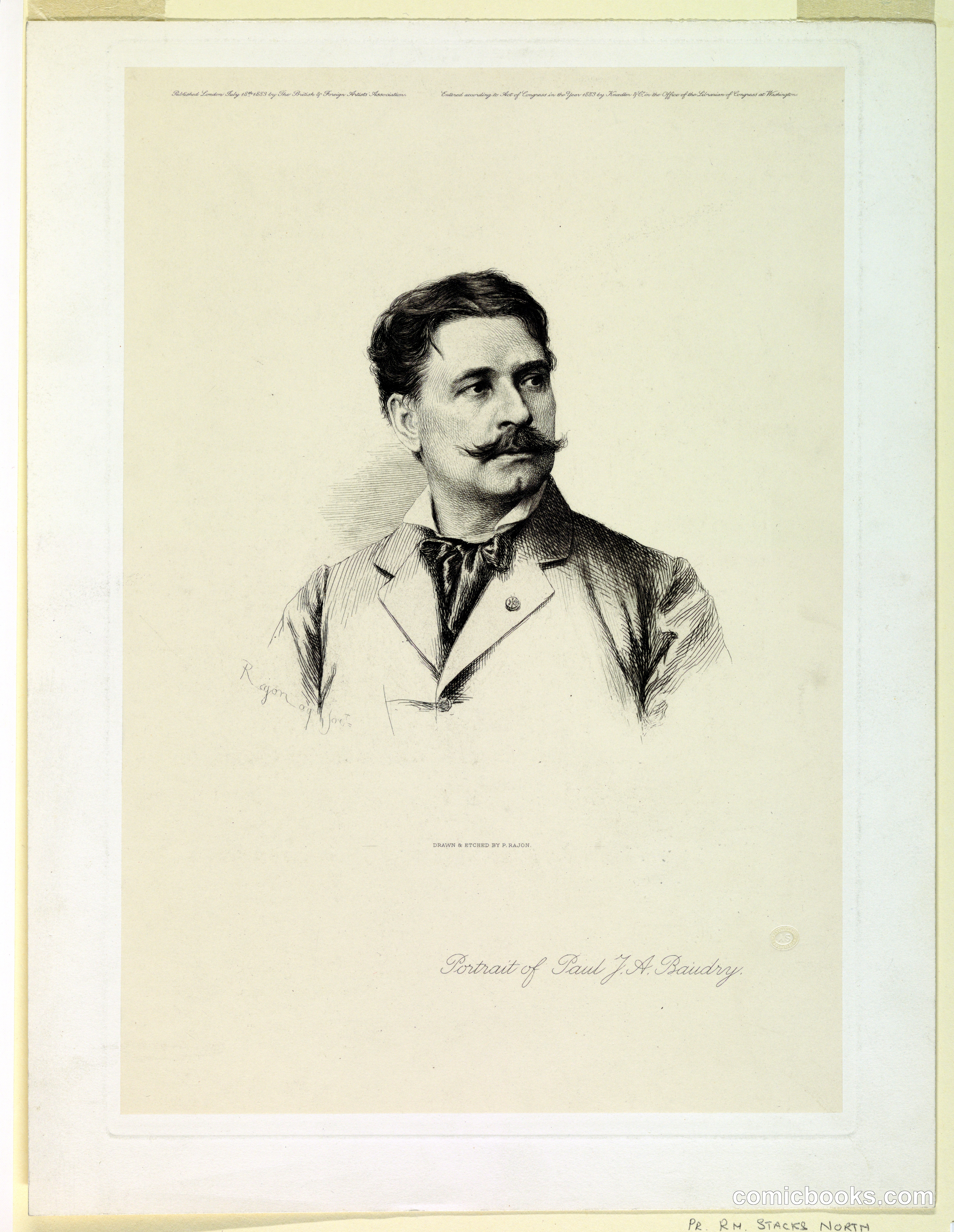 Portrait of Paul Jacques Aimé Baudry