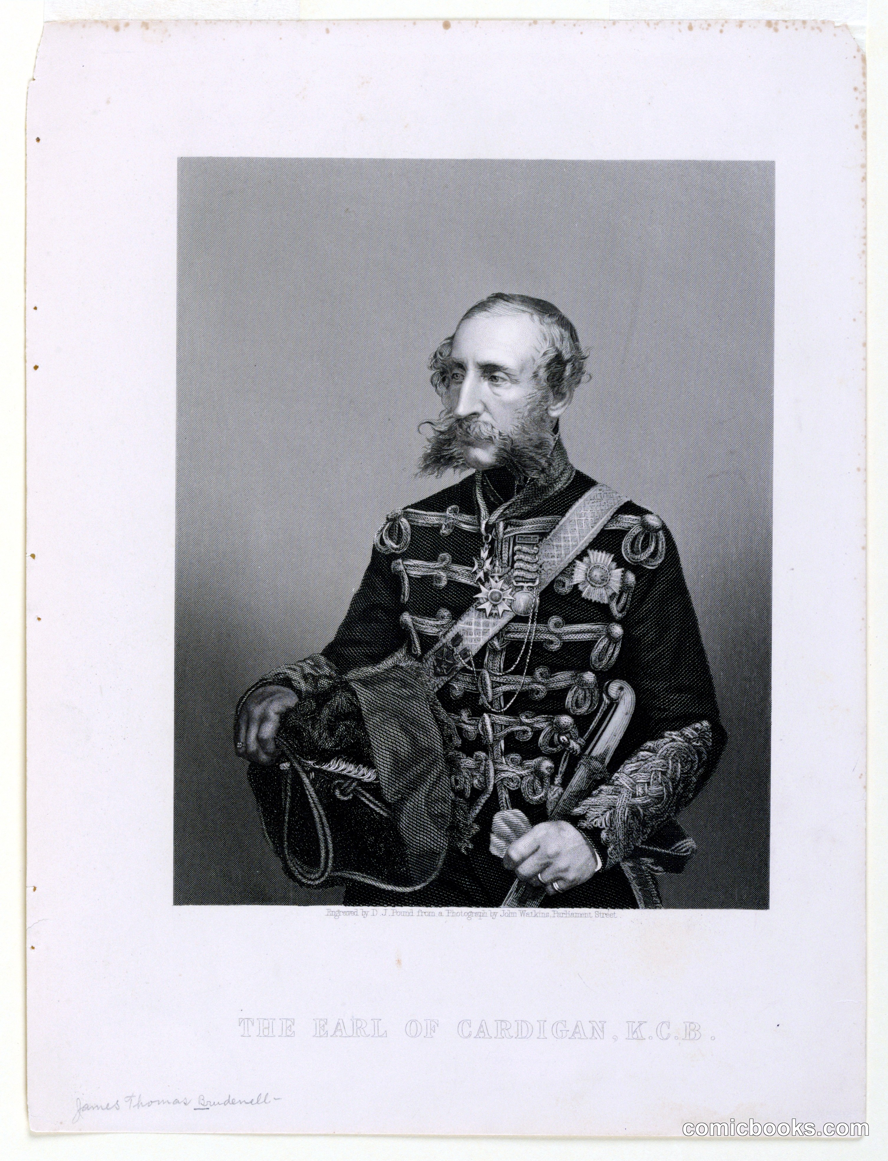 Portrait of James Thomas Brudenell, 7th Earl of Cardigan
