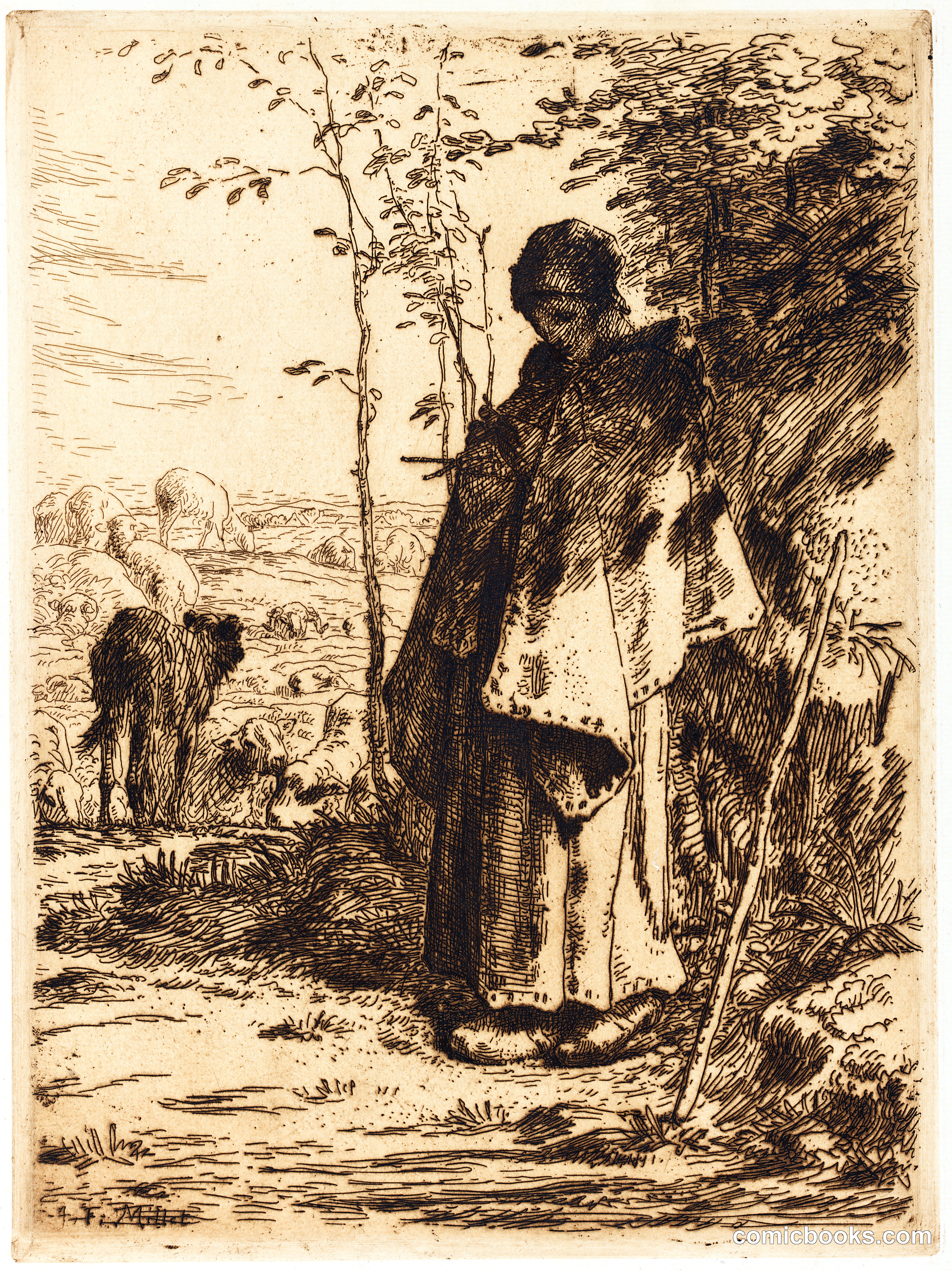 Shepherdess Knitting