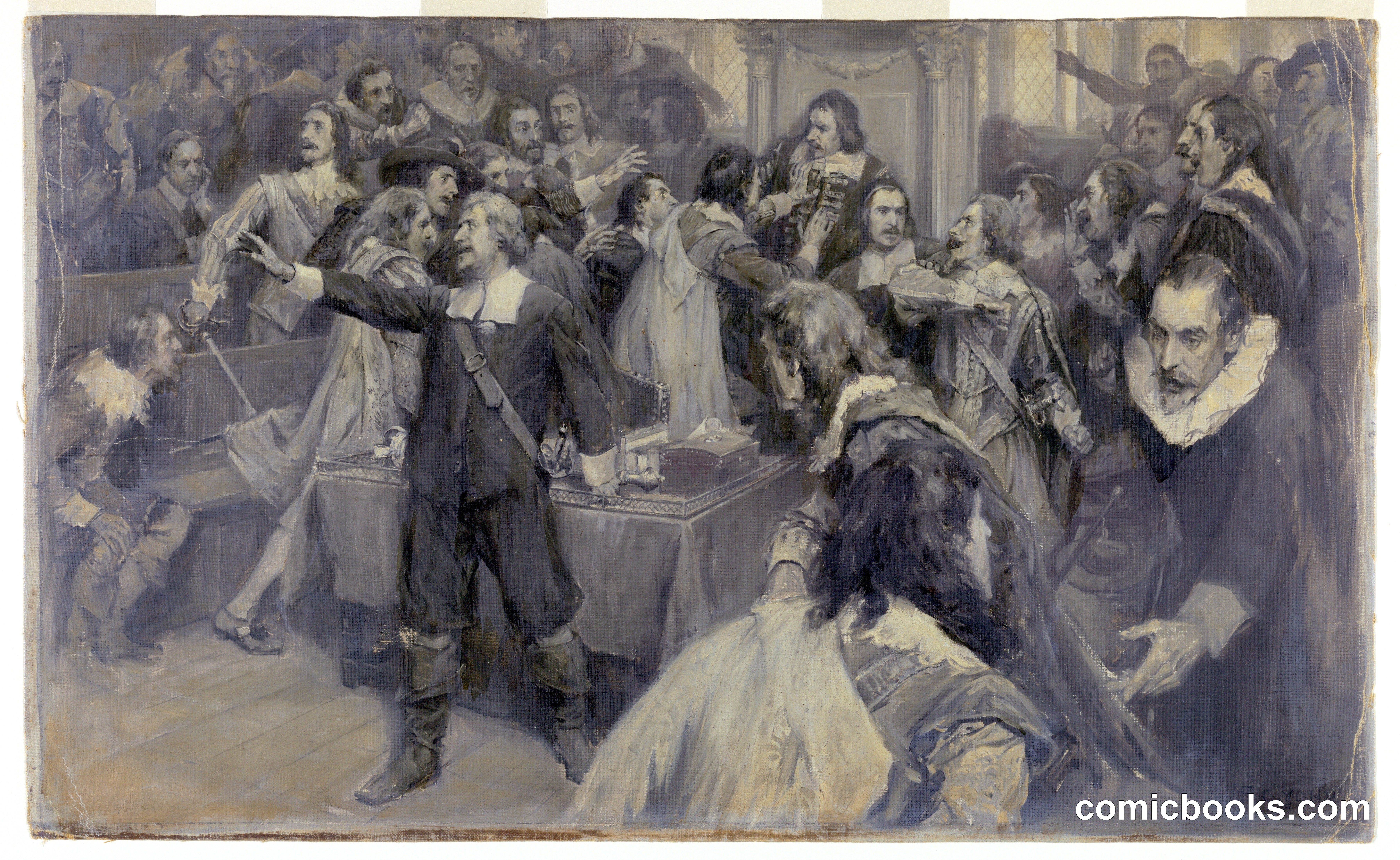 Scene in the House of Parliament, March 2, 1629
