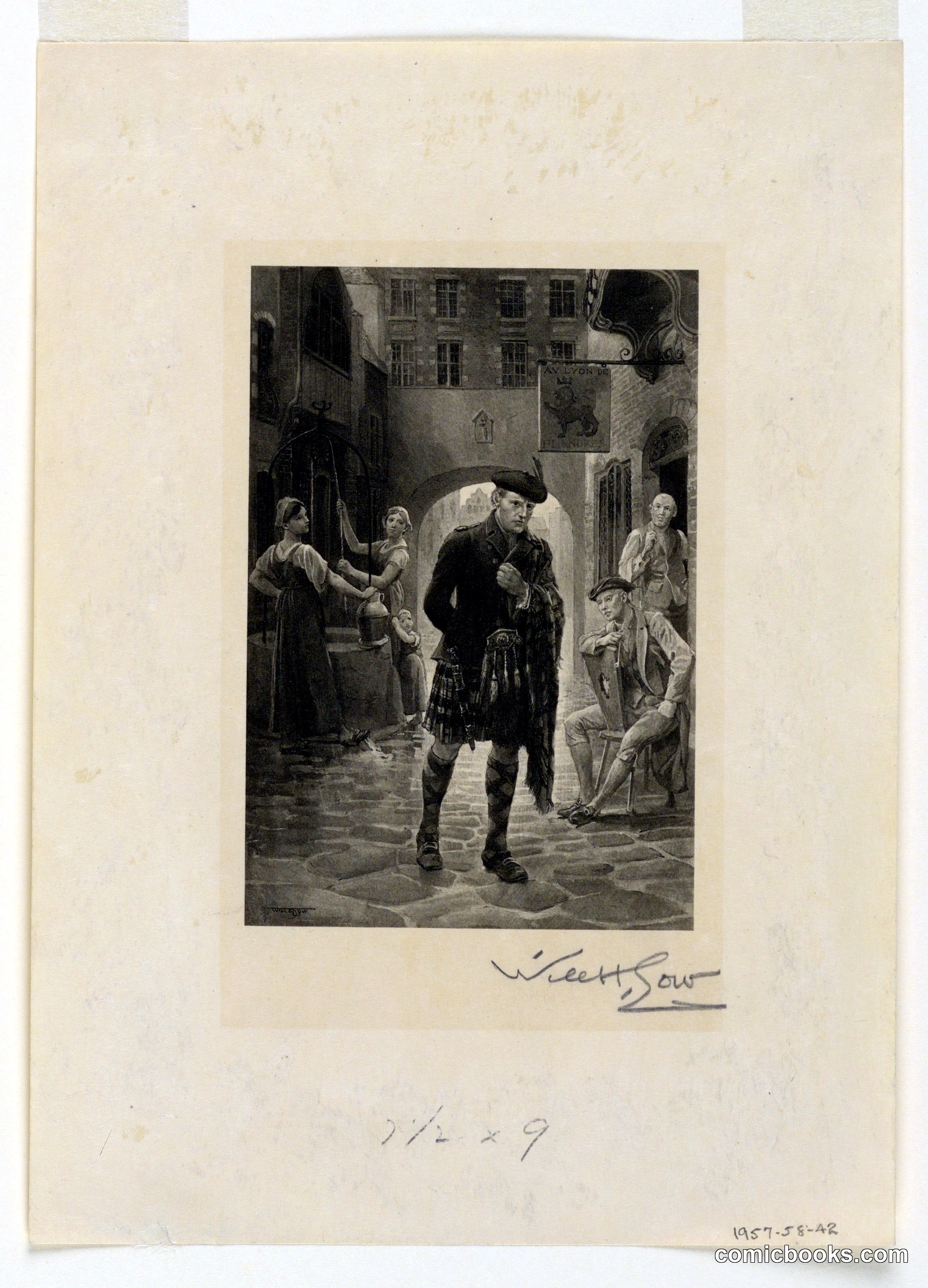 Flemish Street Scene with a Scottish Man