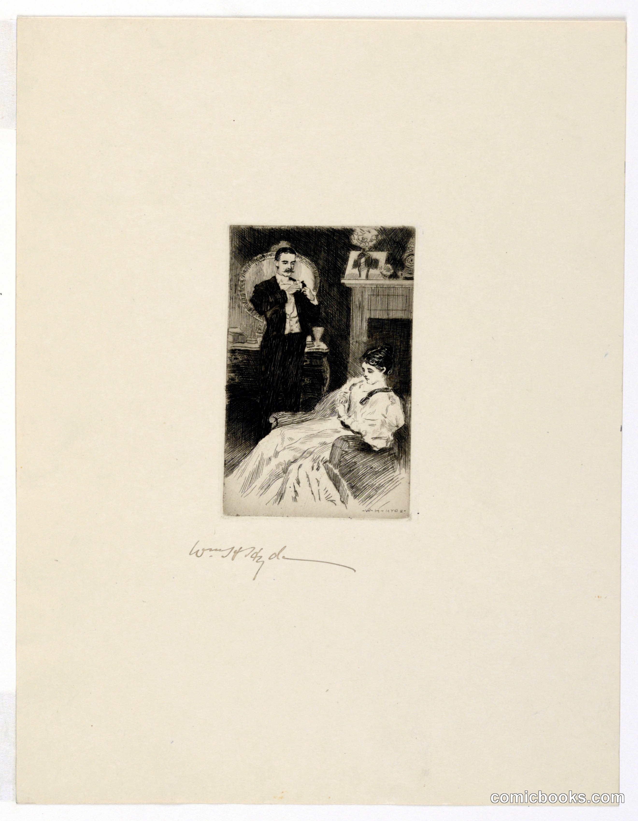 A Couple in a Drawing Room