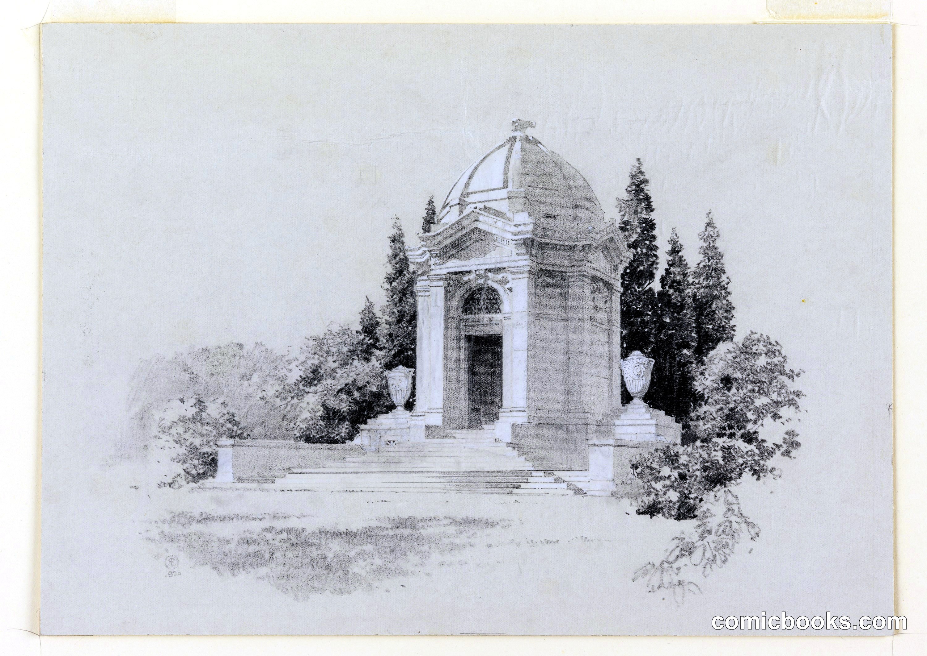 Rendering of a Mausoleum