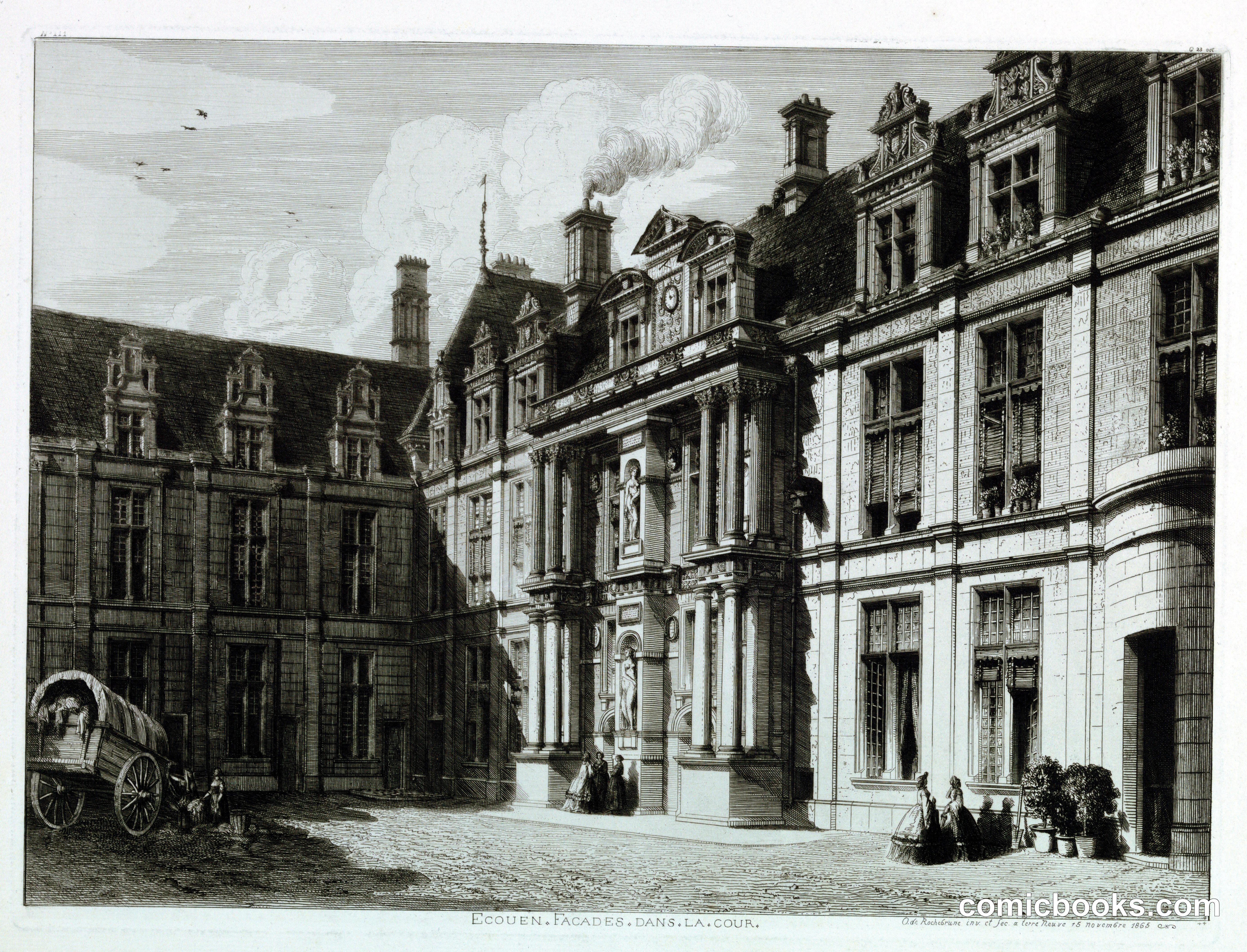 Ecouen: Facades in the Courtyard