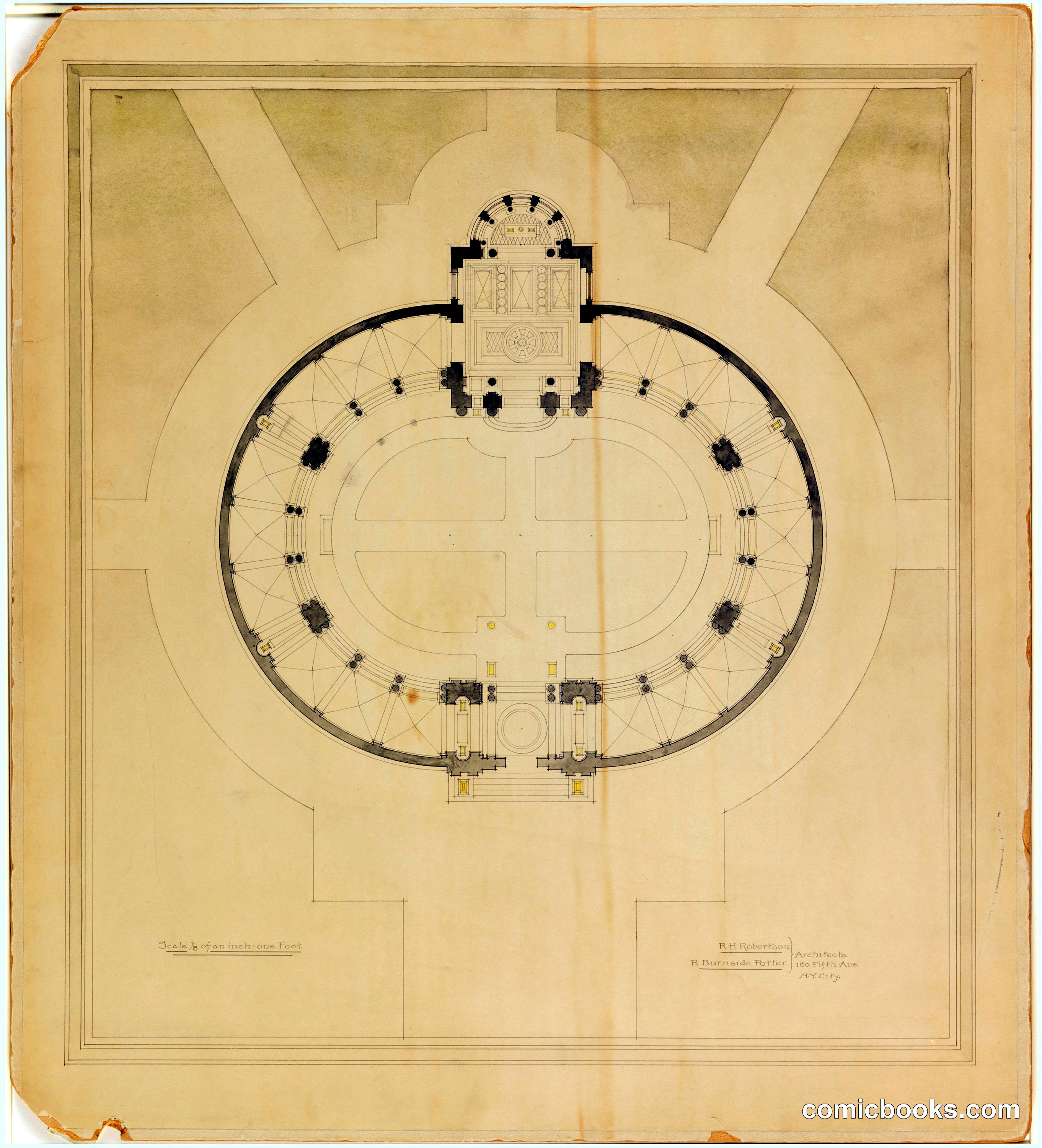 Ground Plan of a Proposed Mausoleum