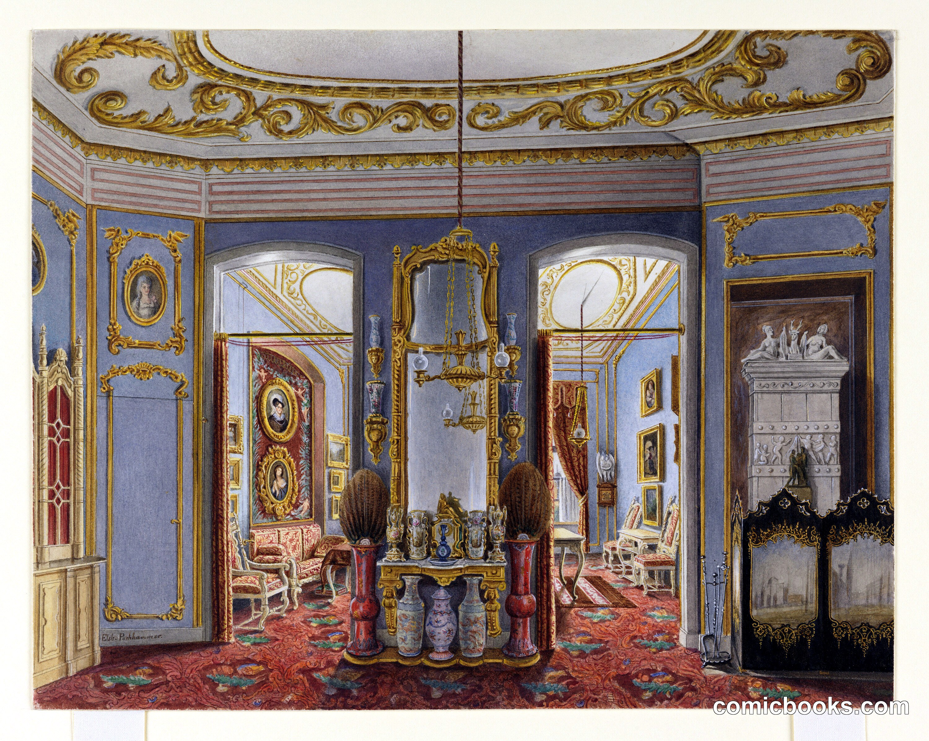 Apartments of Queen Elizabeth of Prussia, Charlottenburg Palace, Berlin
