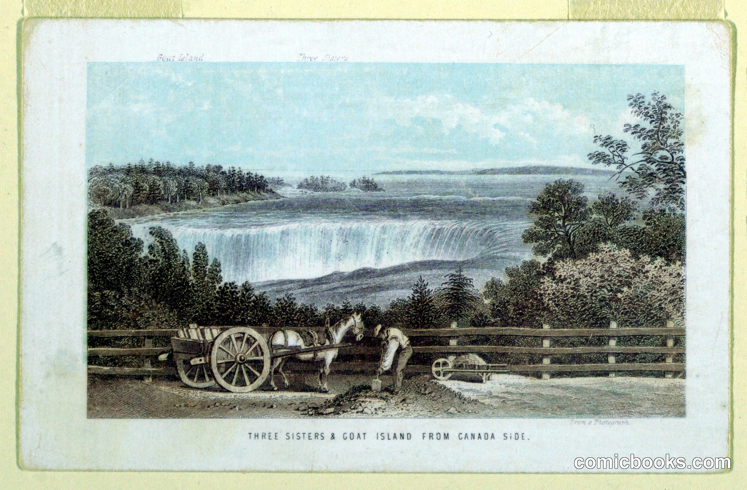 Three Sisters & Goat Island from Canada Side