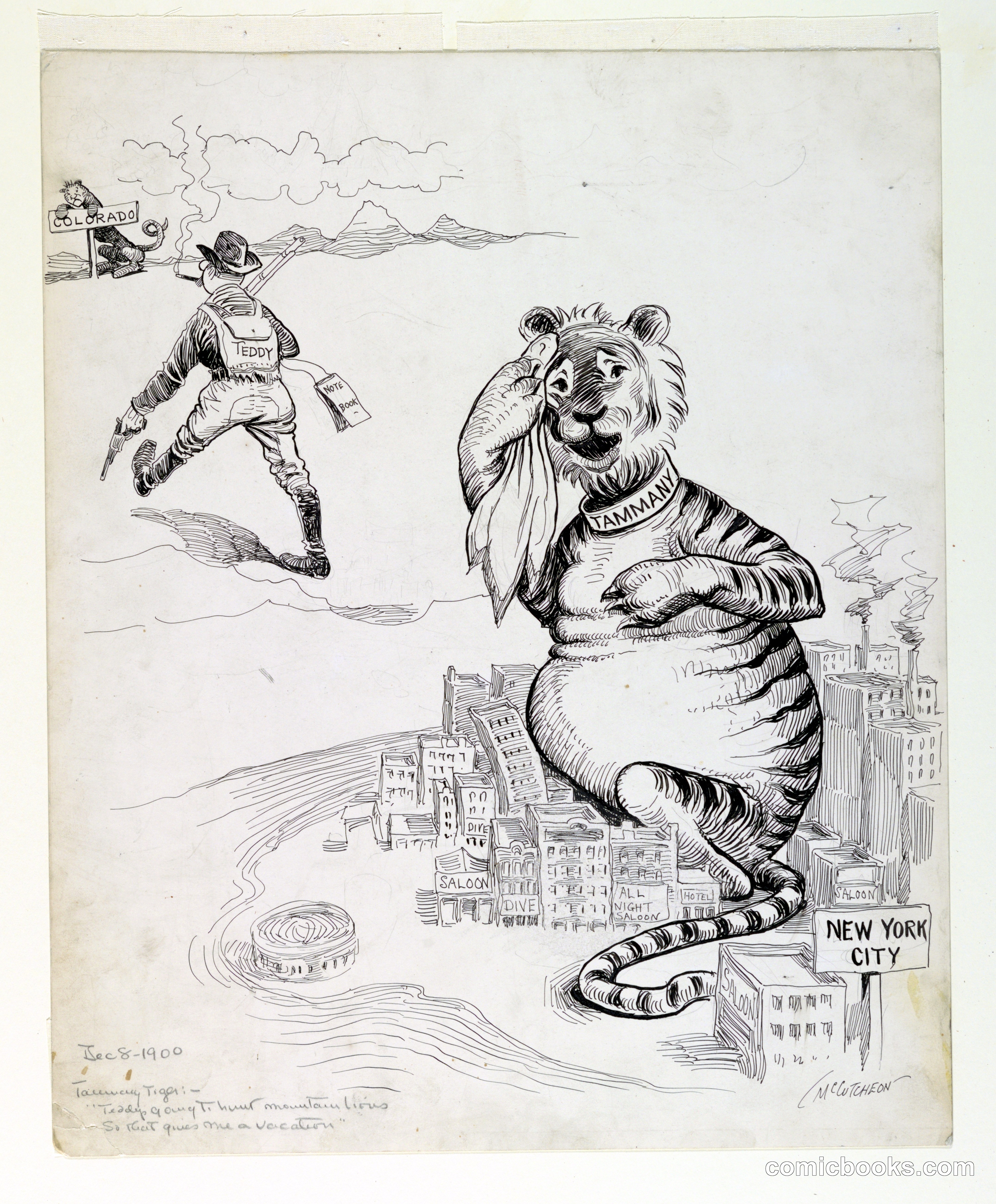 Tammany Tiger: Political Cartoon Comic