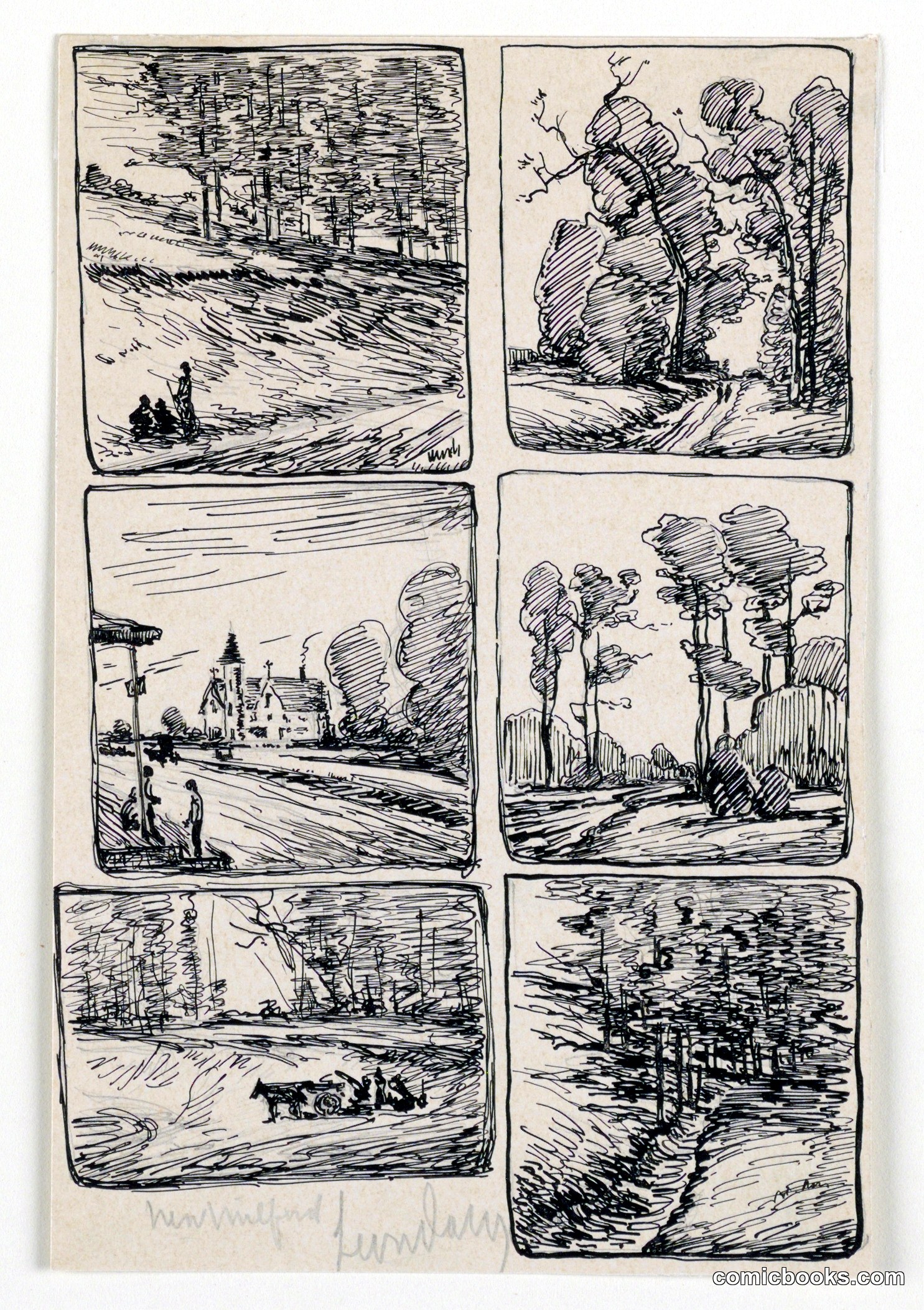 Six Landscape Studies, New Milford