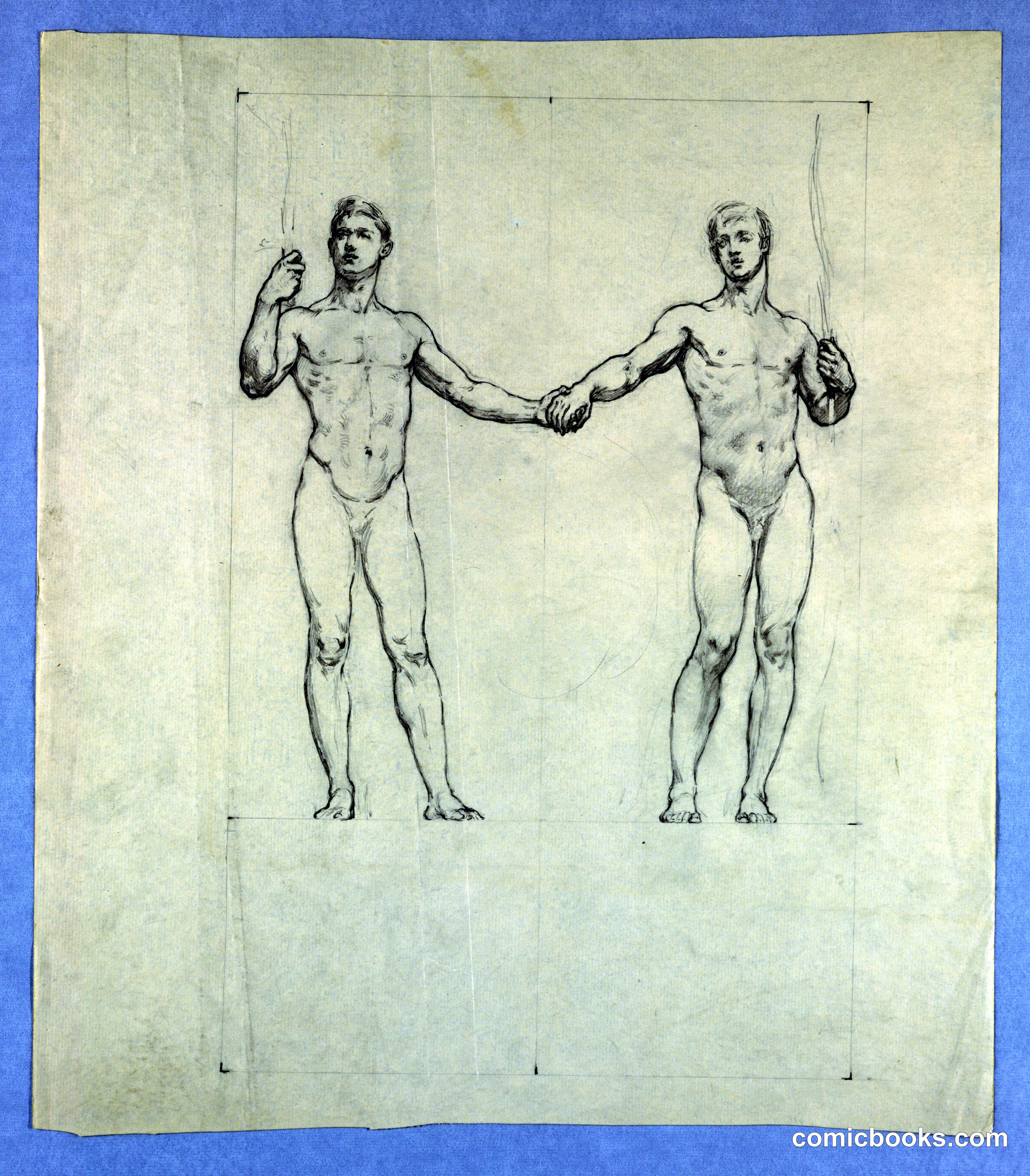 Figure Study for Seal of the University Club, New York