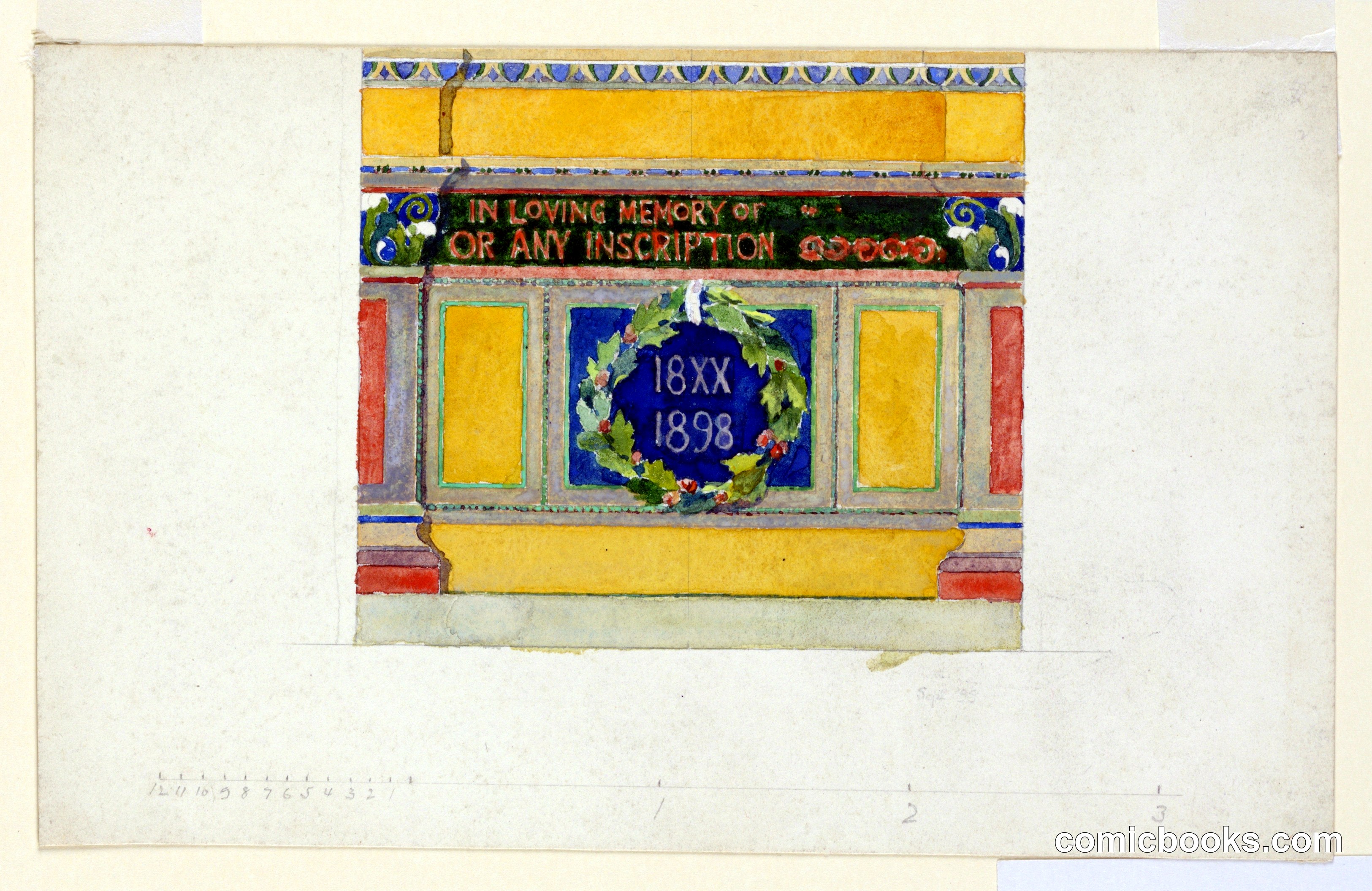 Design for a Memorial Tablet