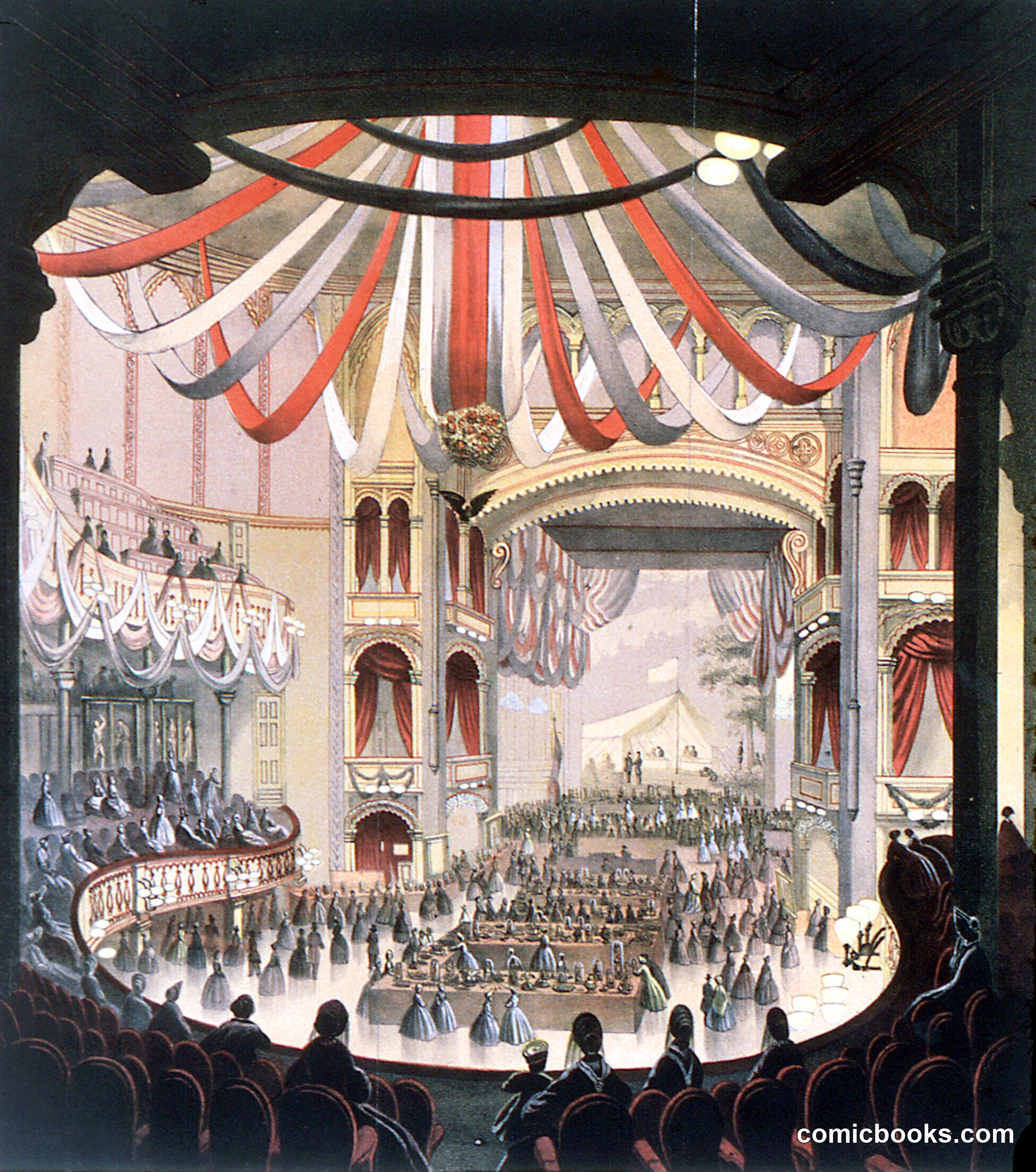 Interior View of the Academy of Music as Seen from Dress Circle