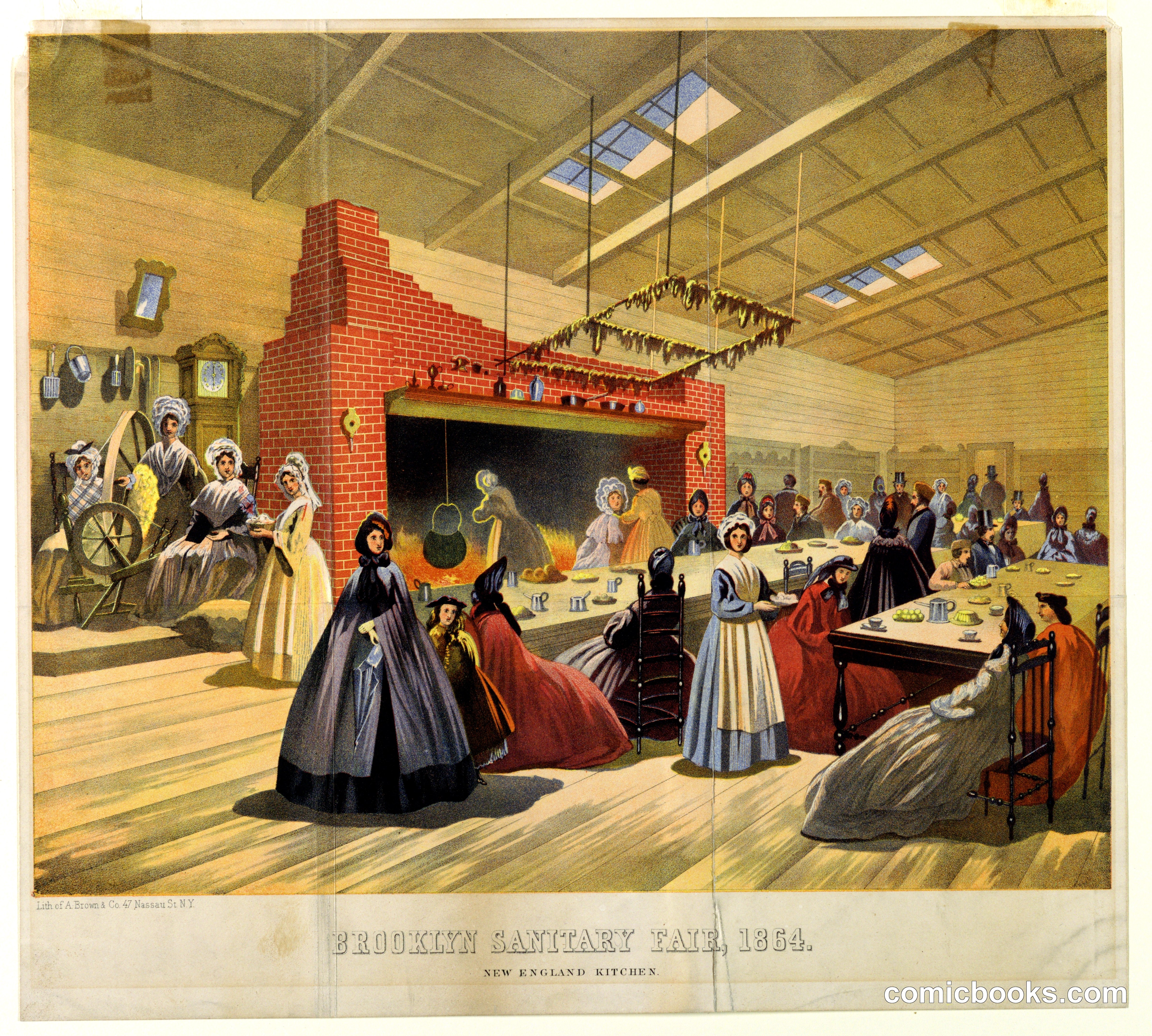 Brooklyn Sanitary Fair, 1864: New England Kitchen