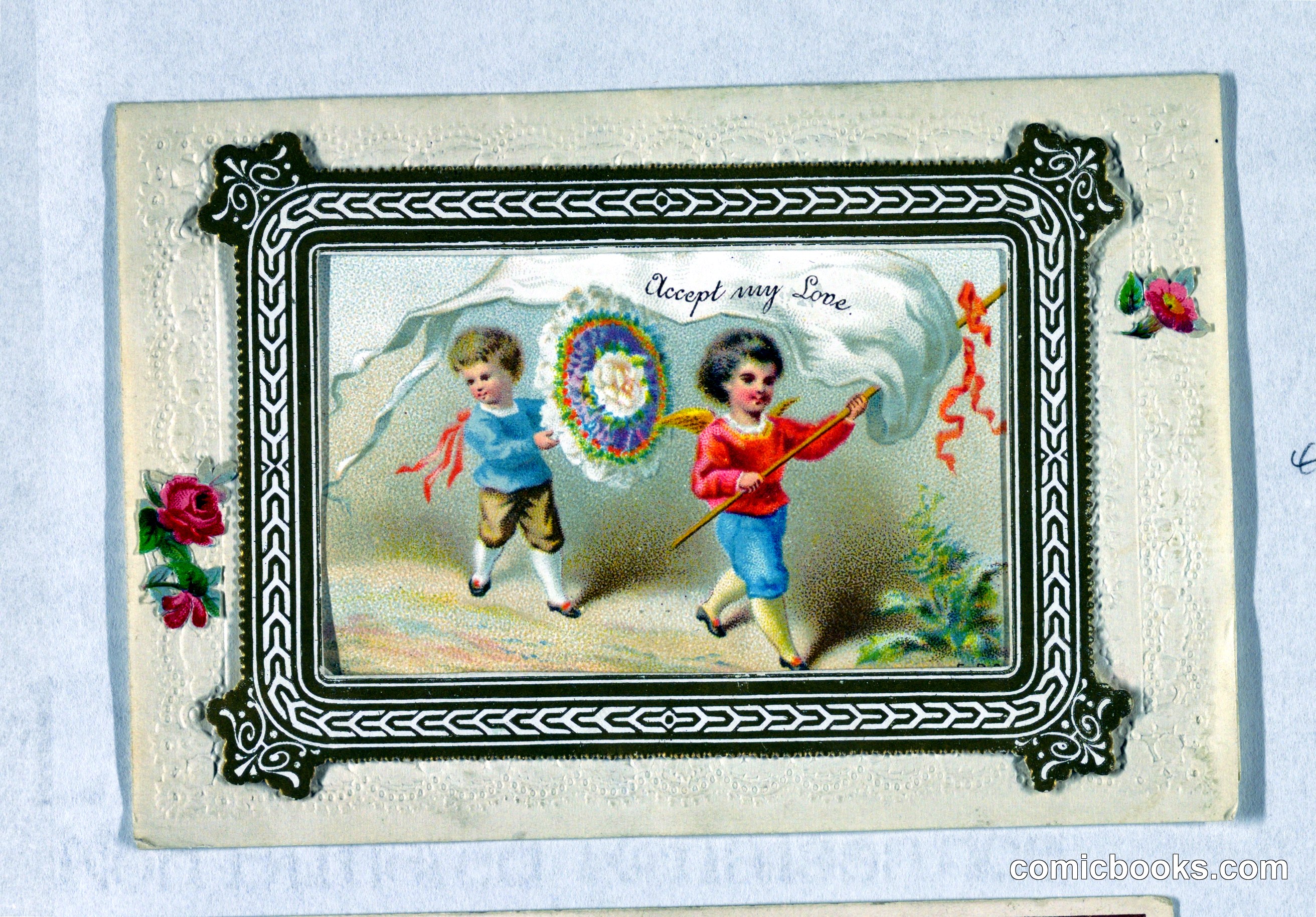 Victorian Valentine Greeting Card