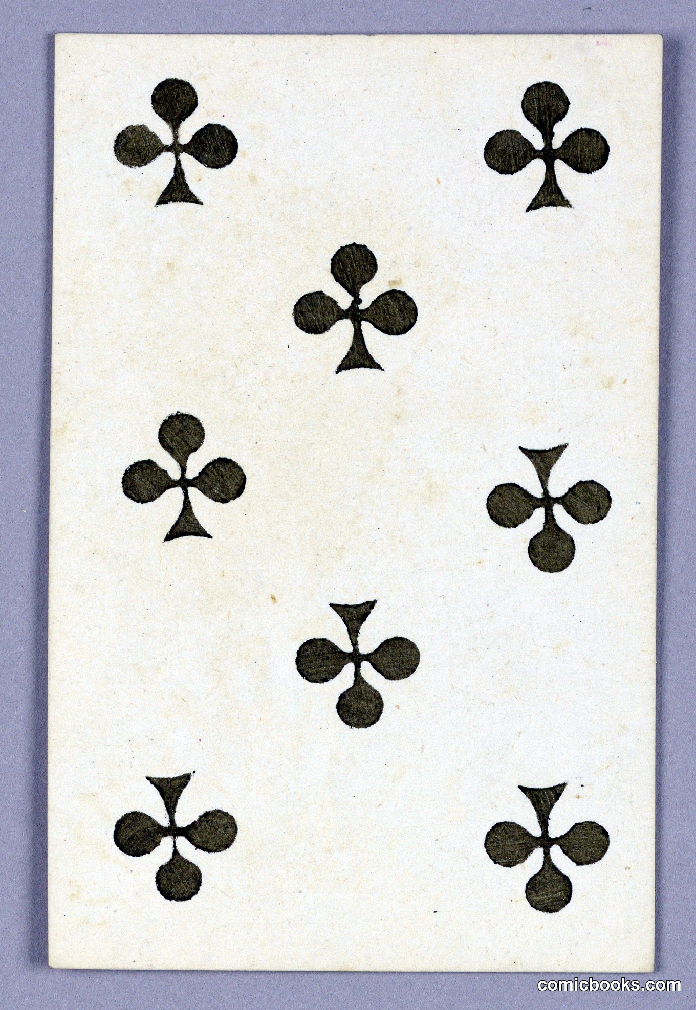 Eight of Clubs from Jeu Imperial Playing Cards