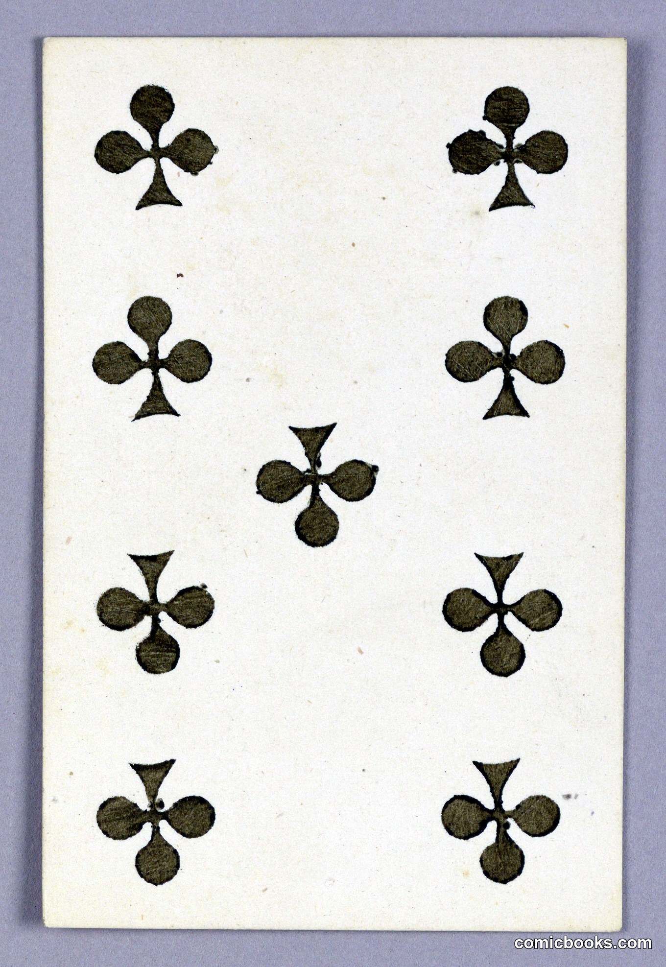 Nine of Clubs from Jeu Imperial Playing Cards