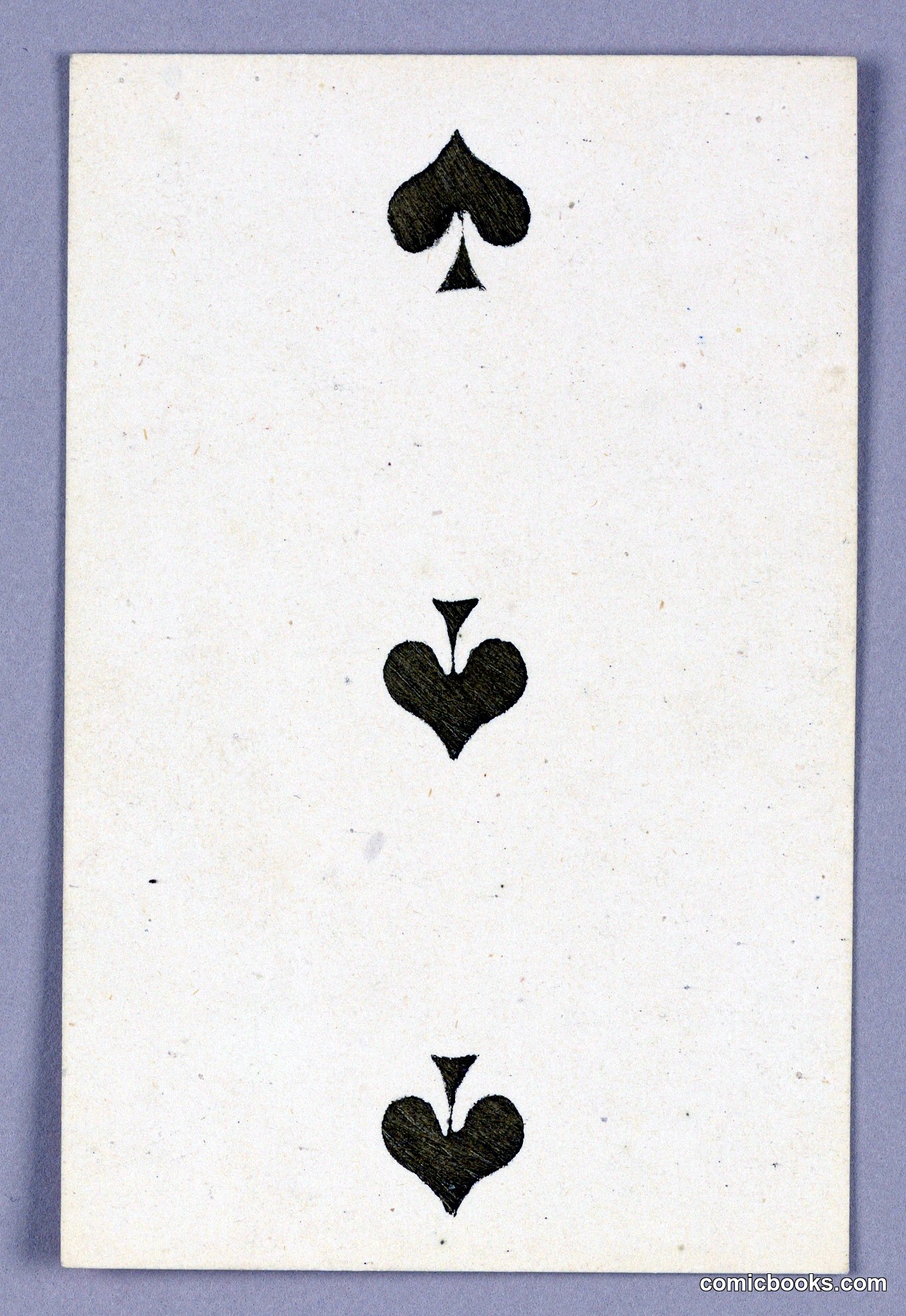 Three of Spades from Jeu Imperial Playing Cards