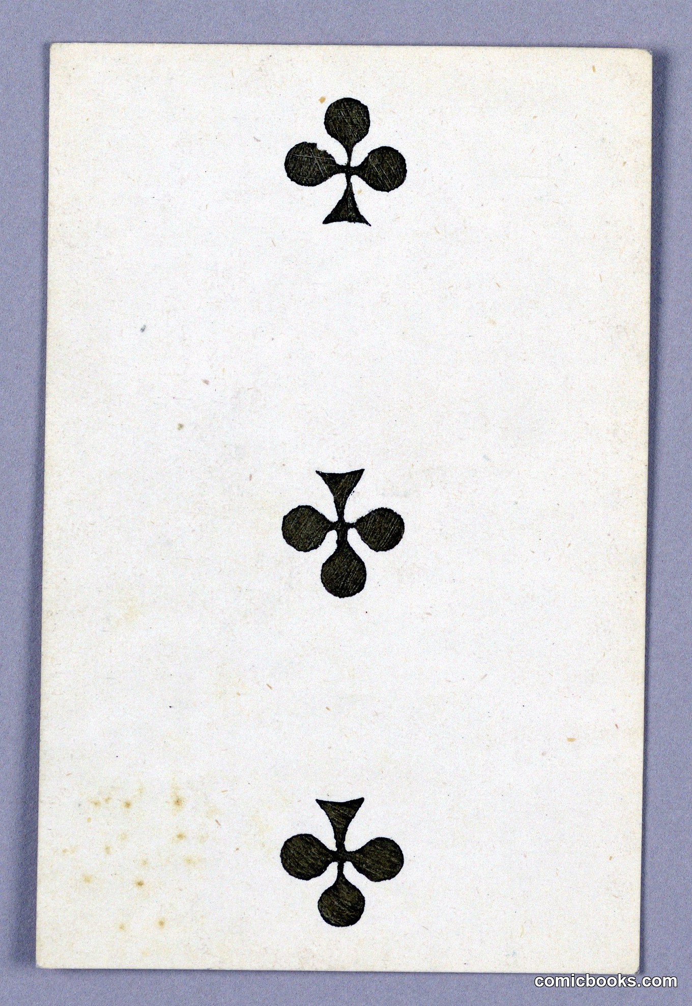 Three of Clubs from Jeu Imperial Playing Cards