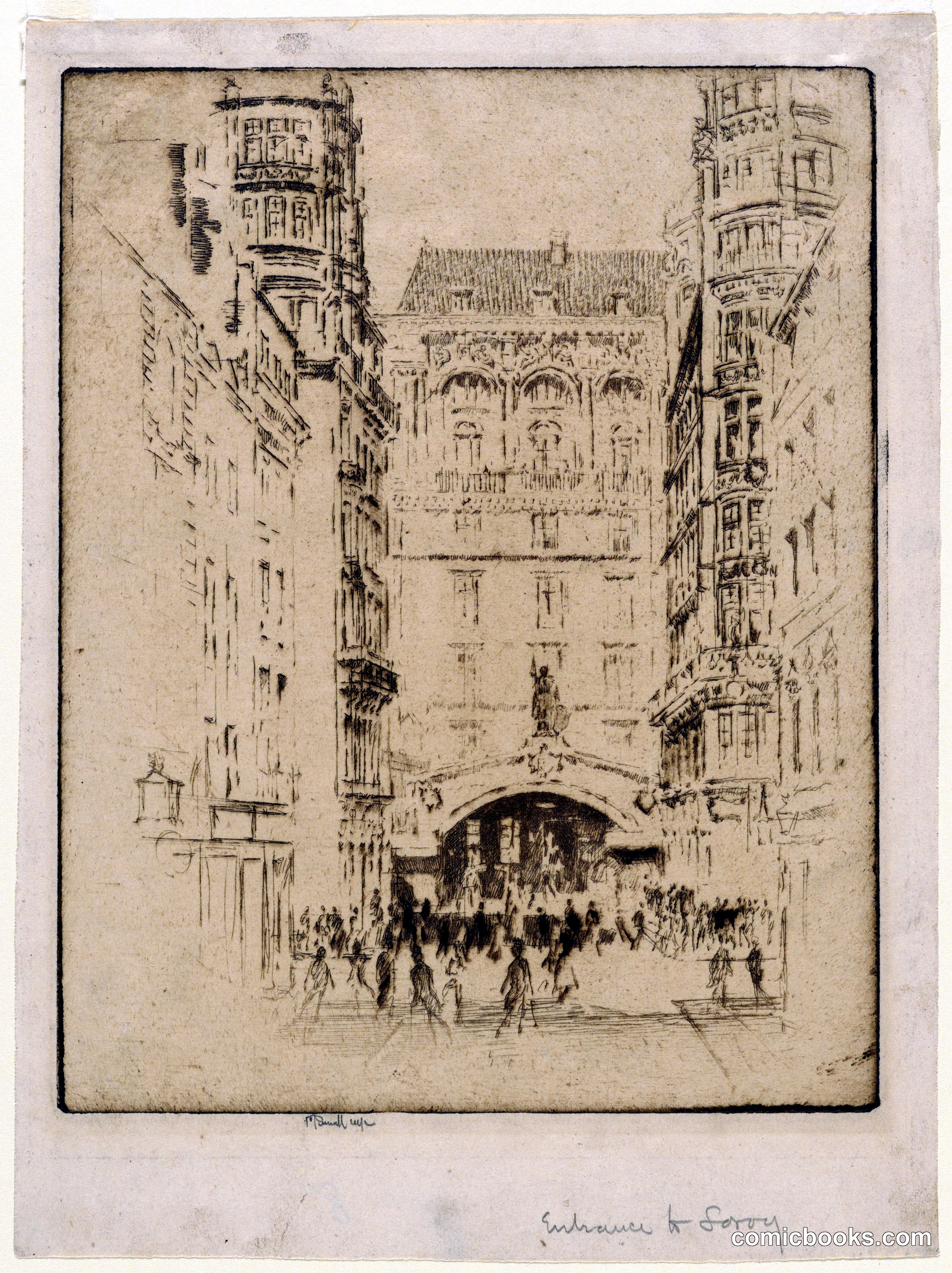 Entrance to the Savoy Hotel
