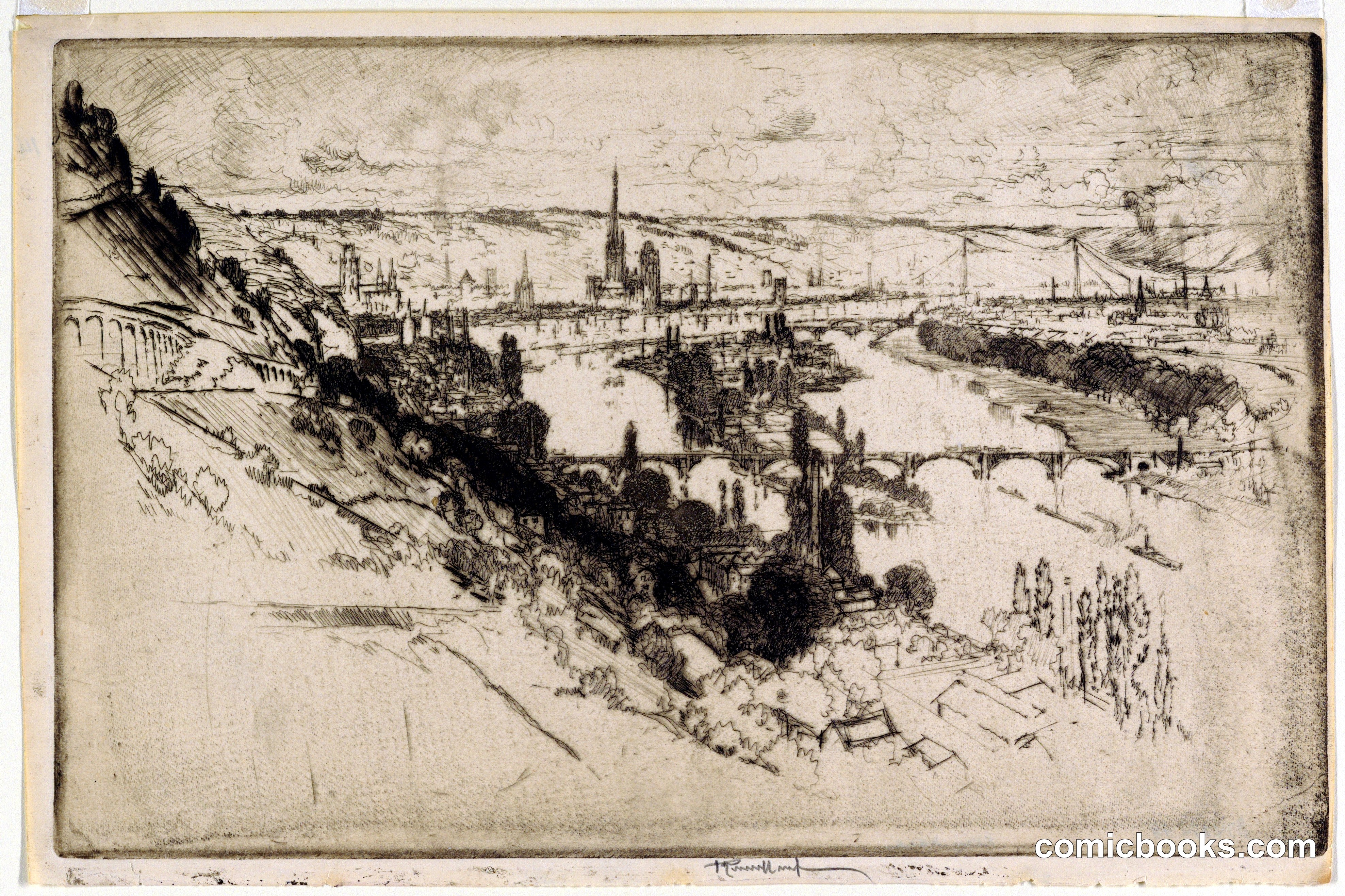 Rouen from Bon Secours