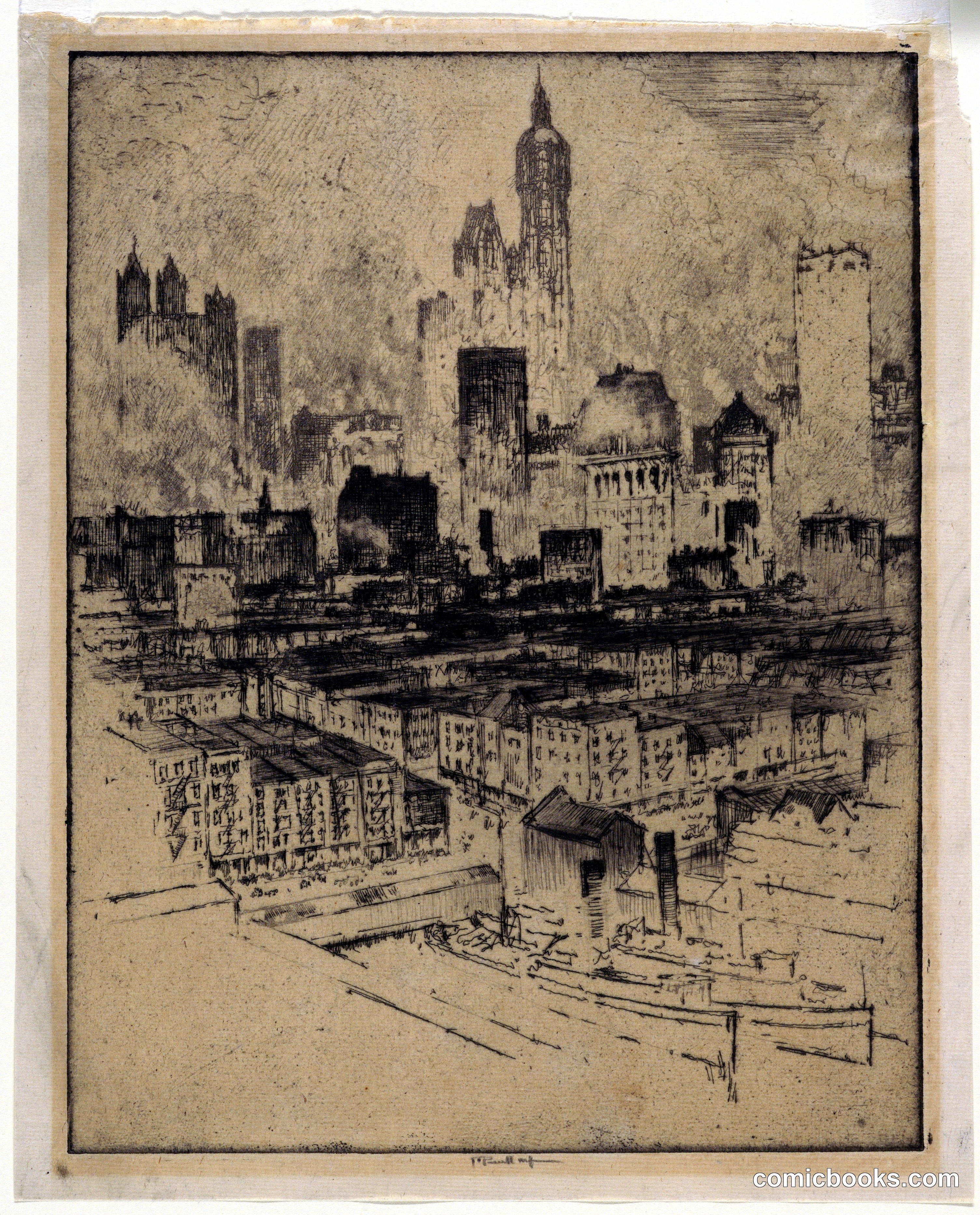 New York from Brooklyn Bridge