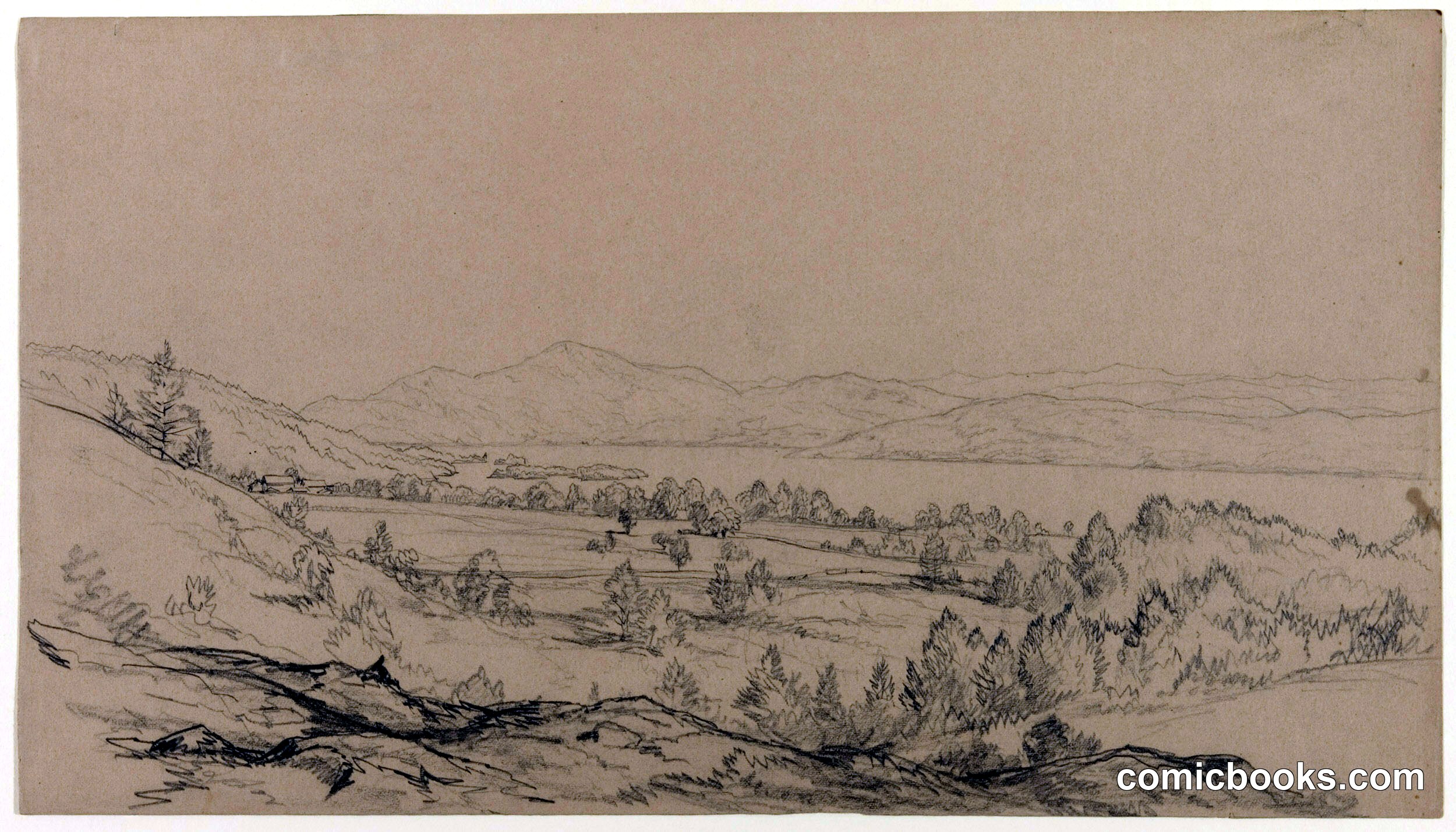 Lake George, New York, Looking Northeast