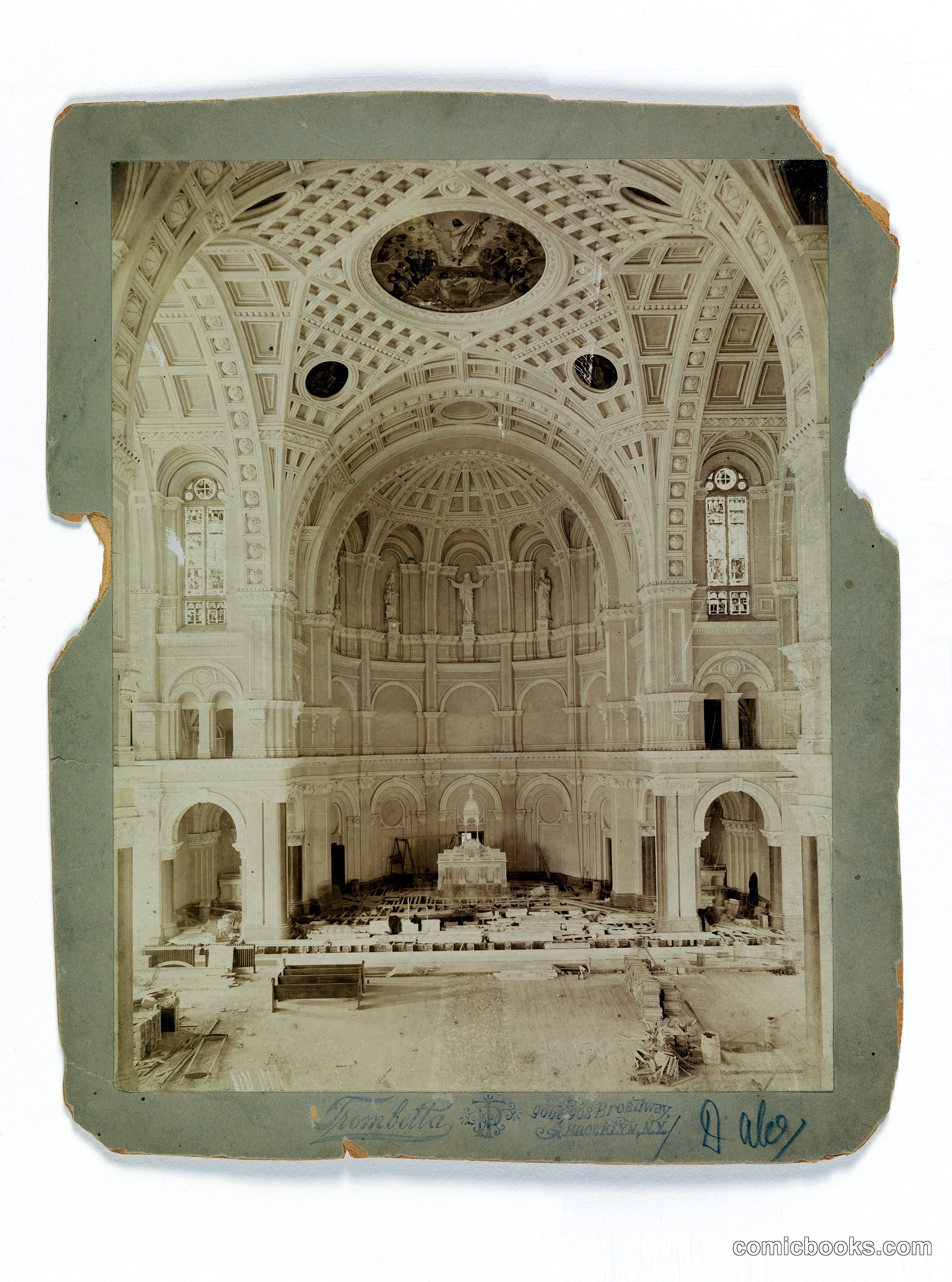 Church Interior Photograph, St. John the Baptist, Brooklyn