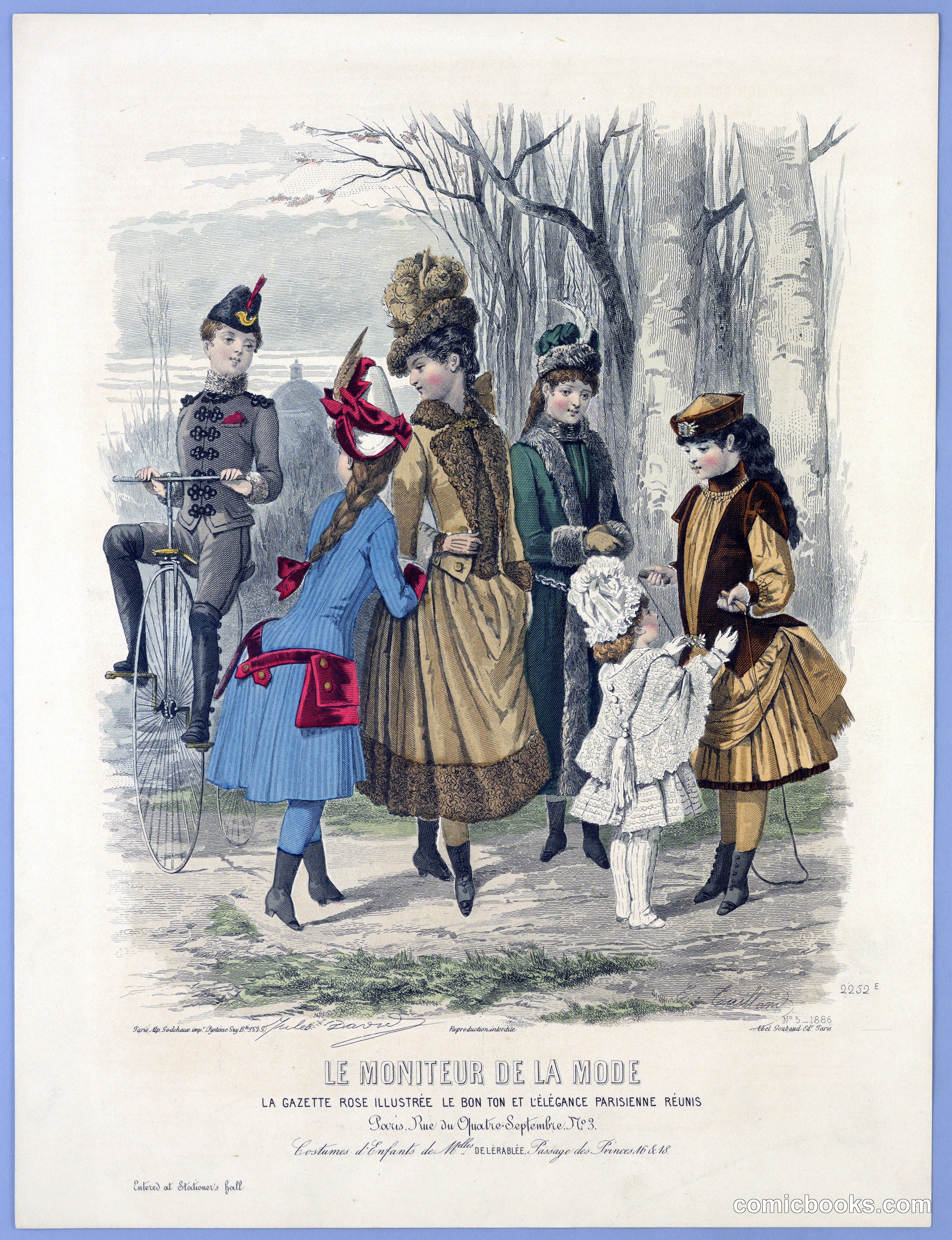 Fashion Plate from Le Moniteur de la Mode