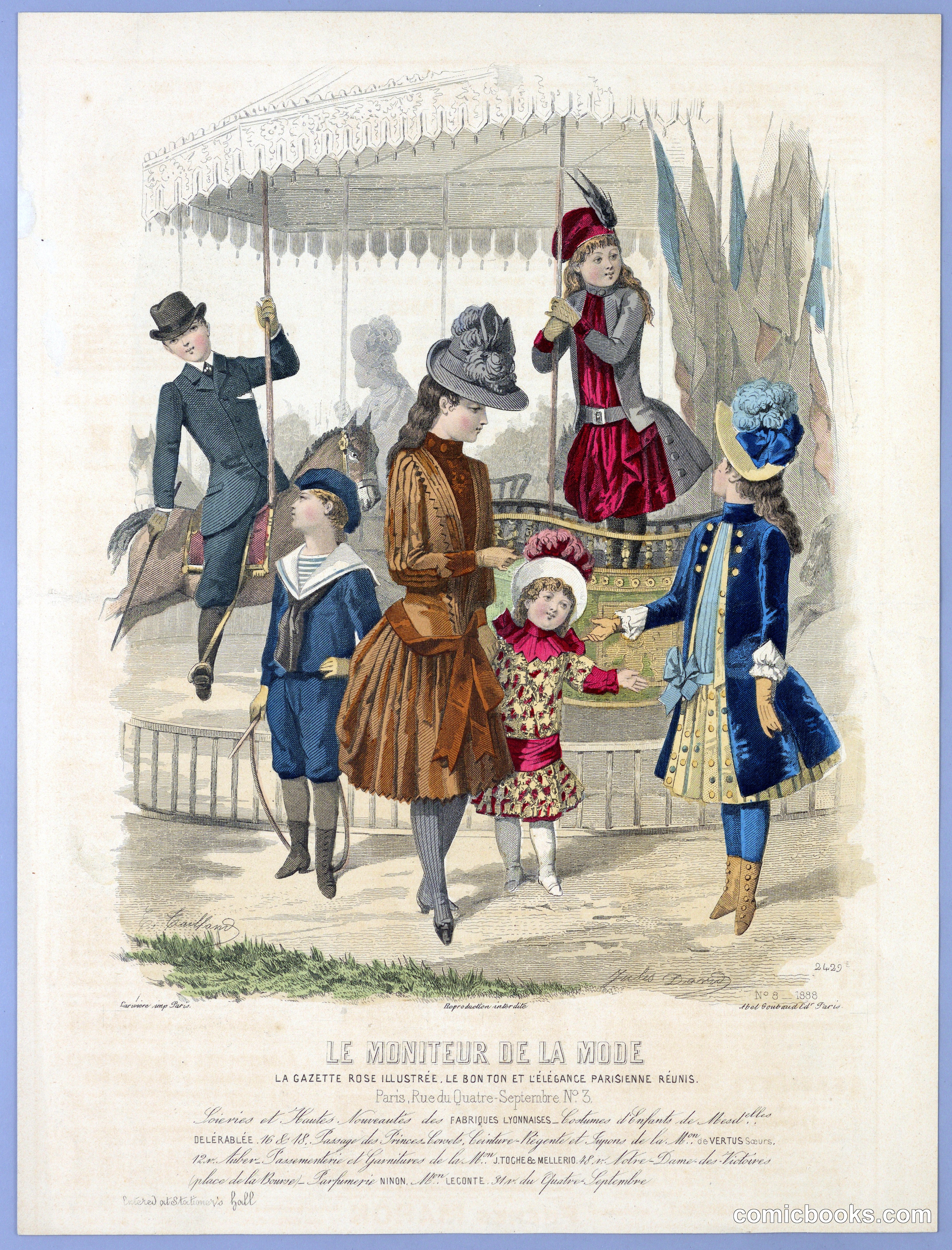 Fashion Plate from Le Moniteur de la Mode