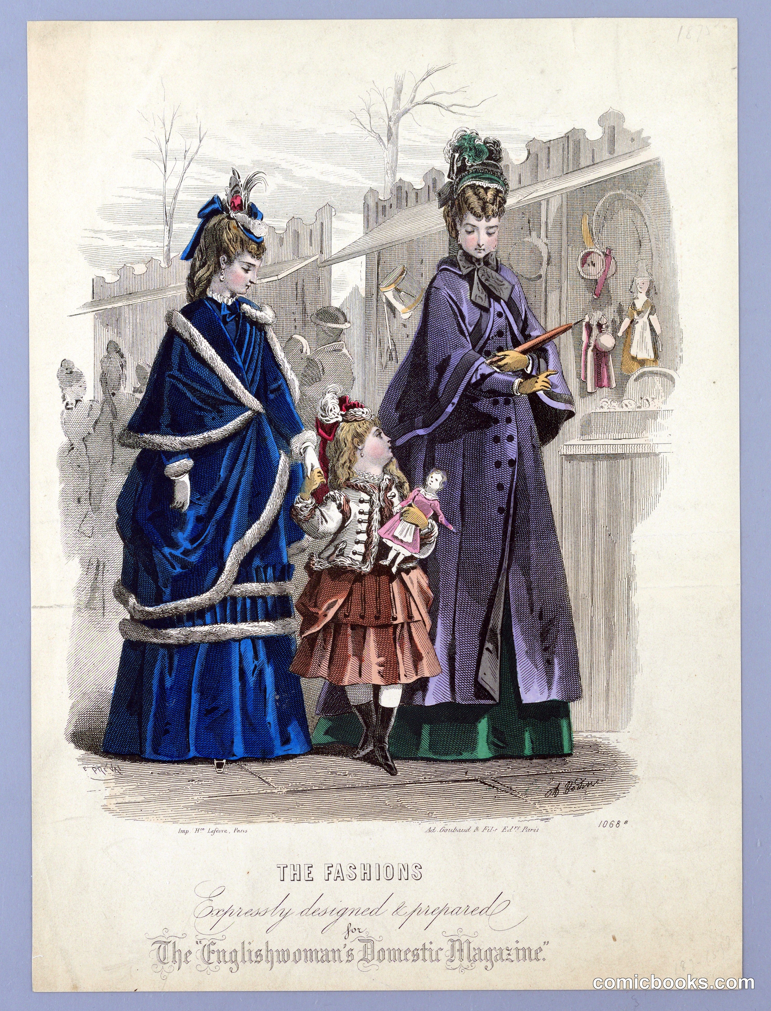 Fashion Plate from The Englishwoman's Domestic Magazine