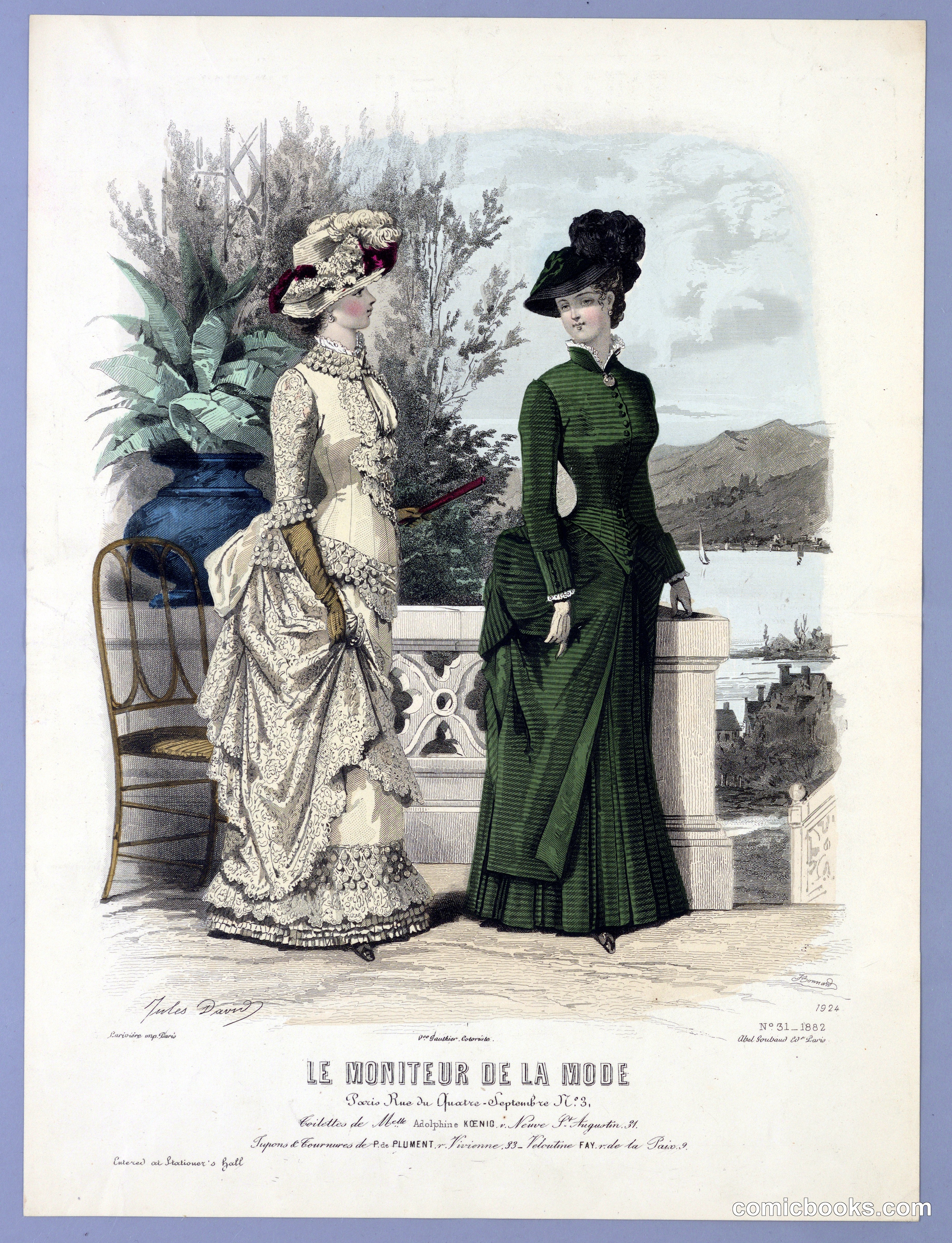 Fashion Plate from Le Moniteur de la Mode