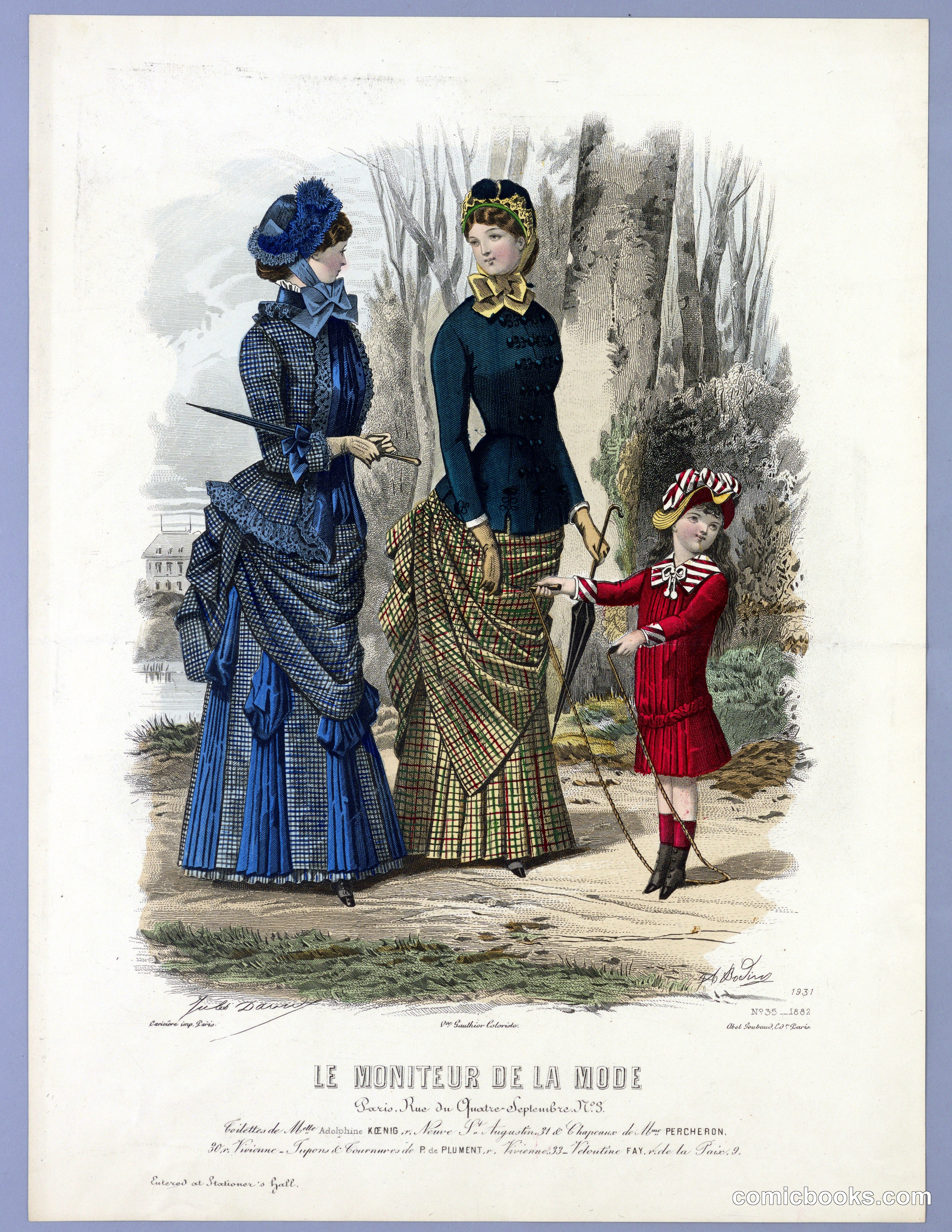 Fashion Plate from Le Moniteur de la Mode