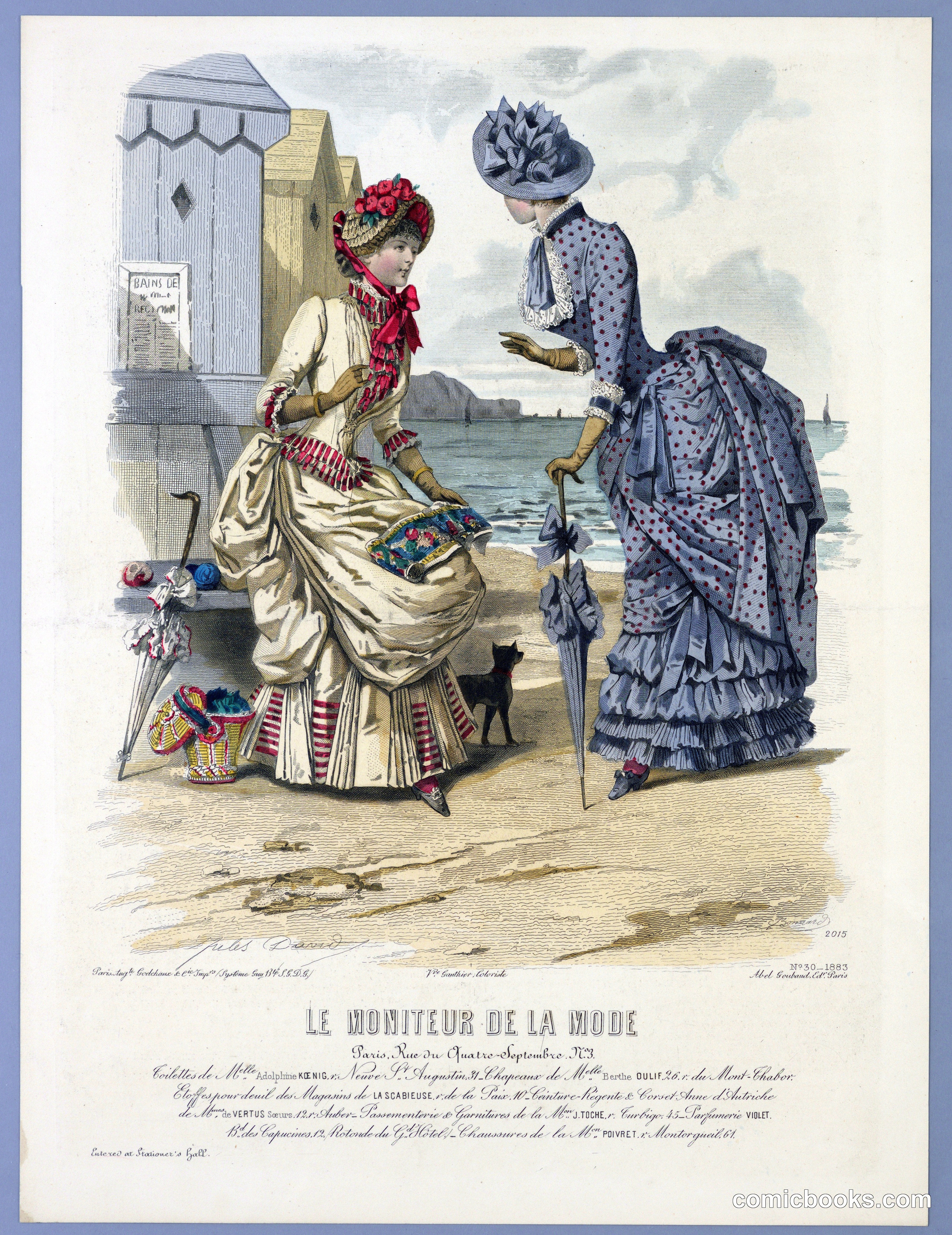 Fashion Plate from Le Moniteur de la Mode