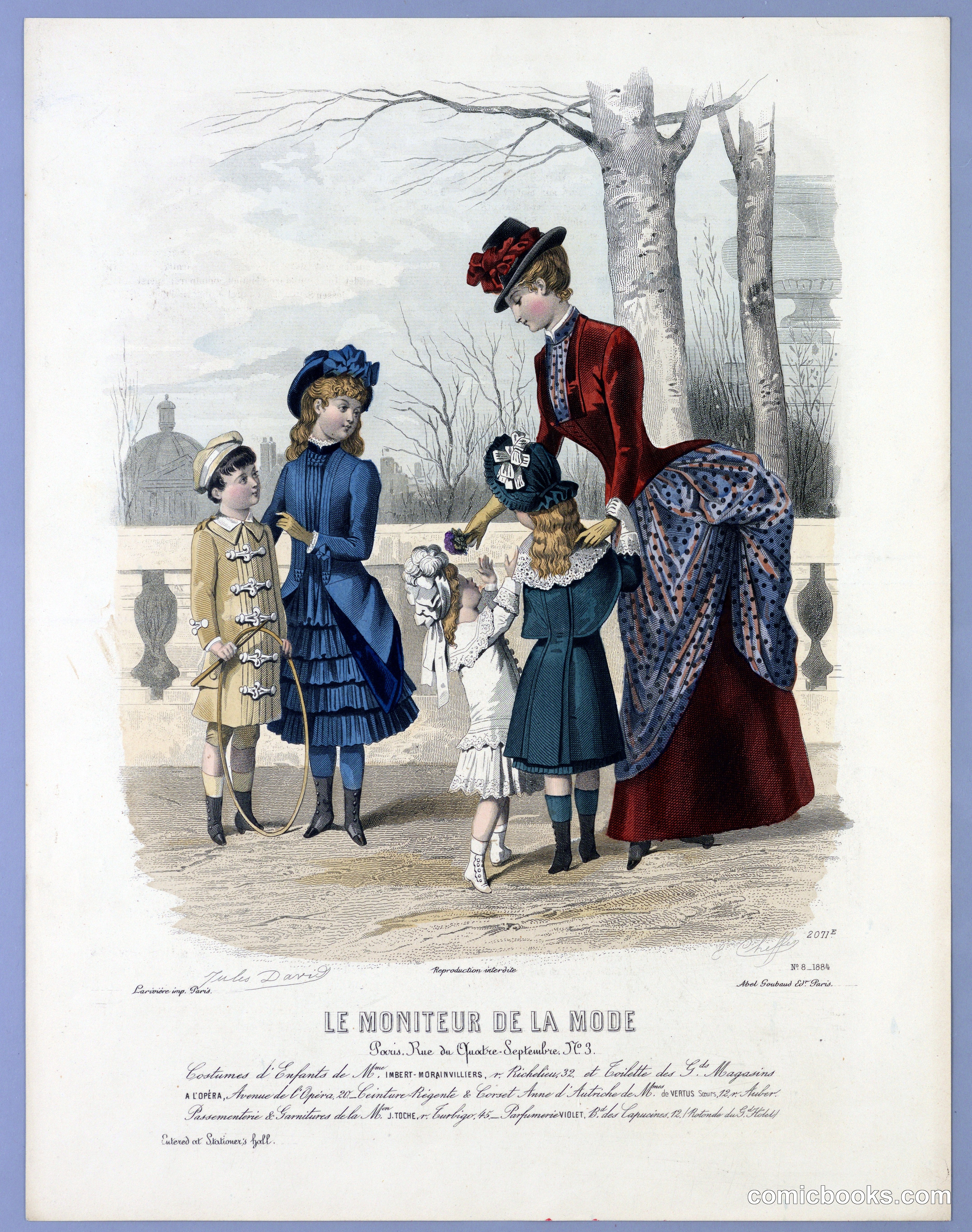 Fashion Plate from Le Moniteur de la Mode