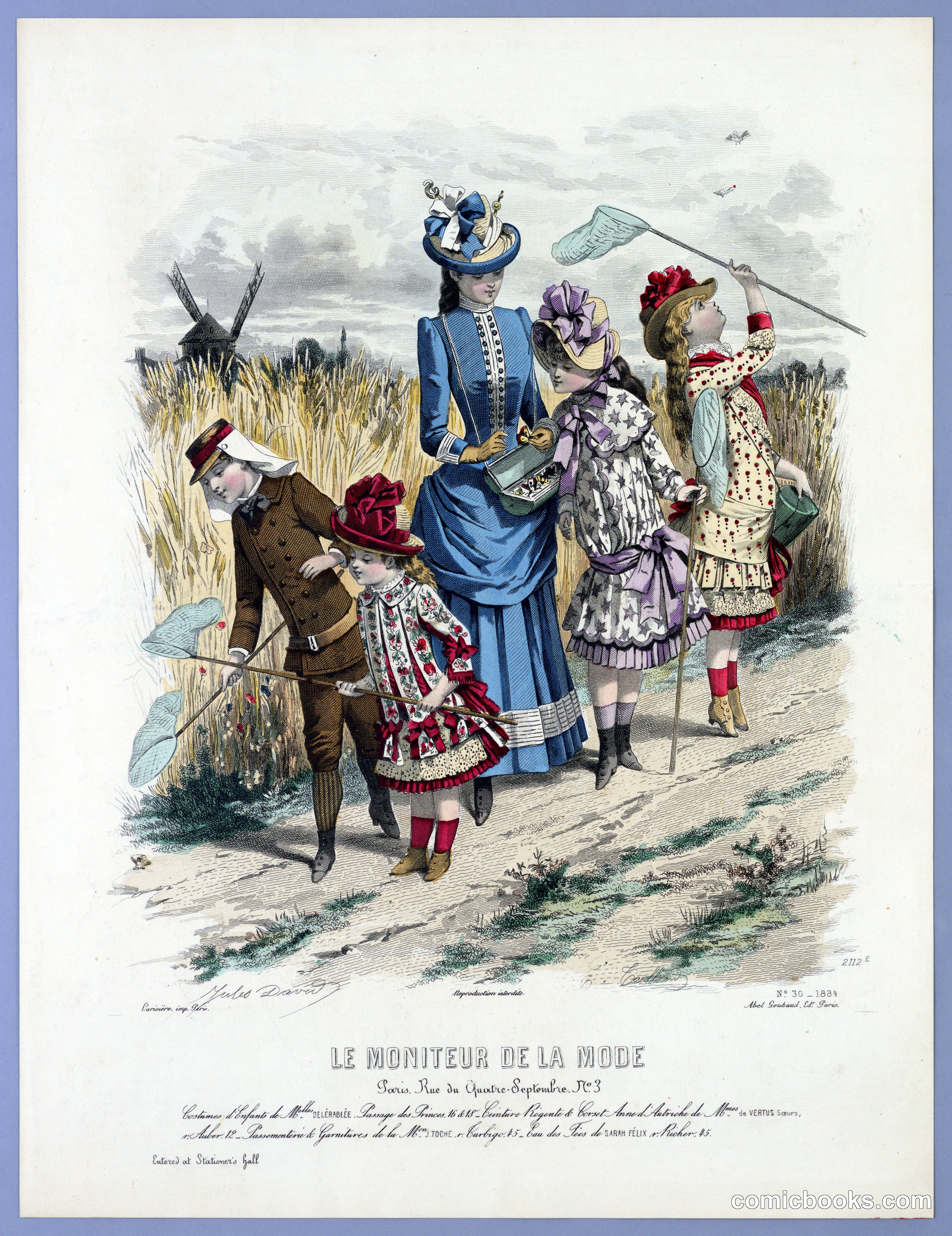 Fashion Plate from Le Moniteur de la Mode