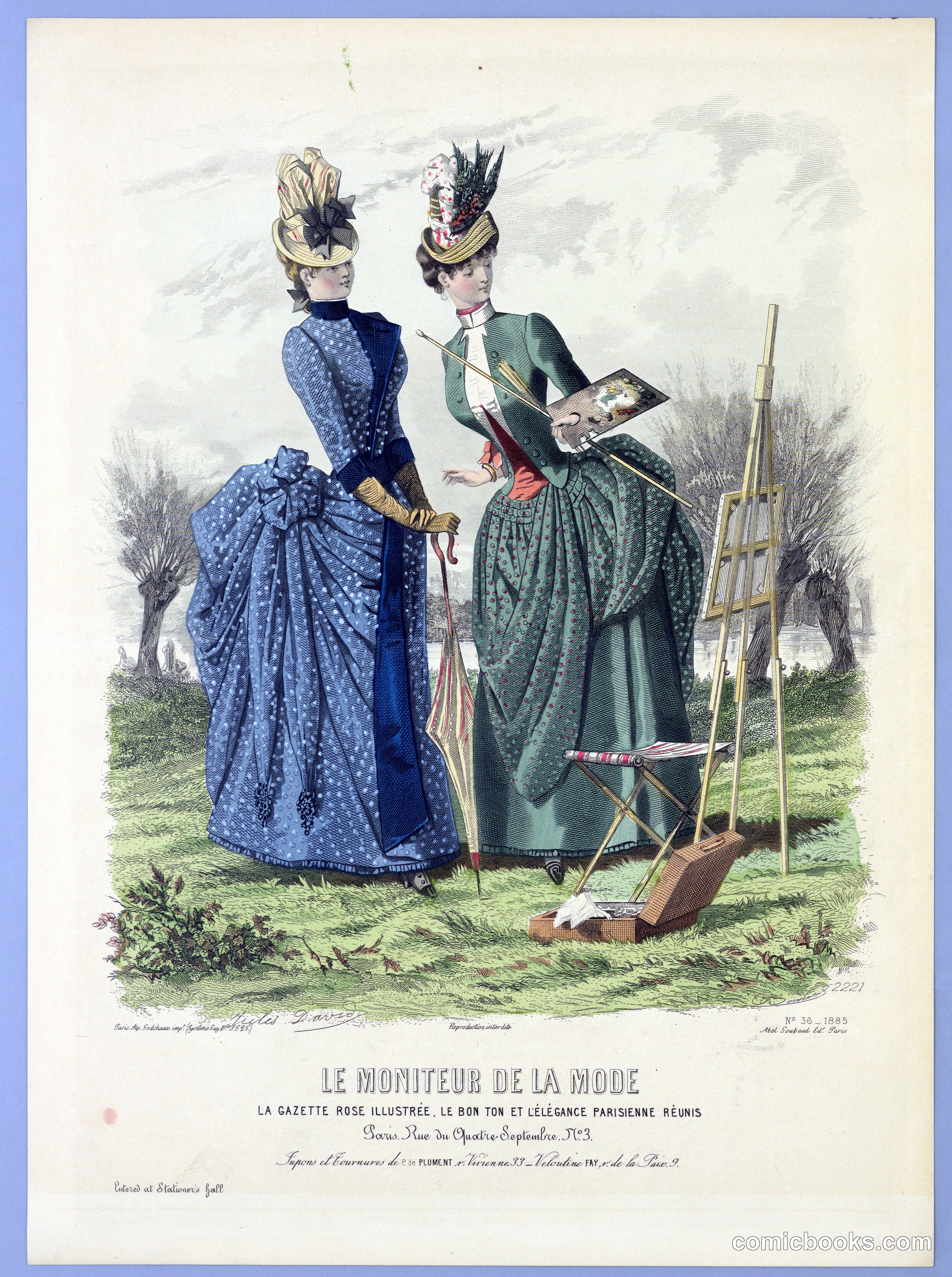 Fashion Plate from Le Moniteur de la Mode