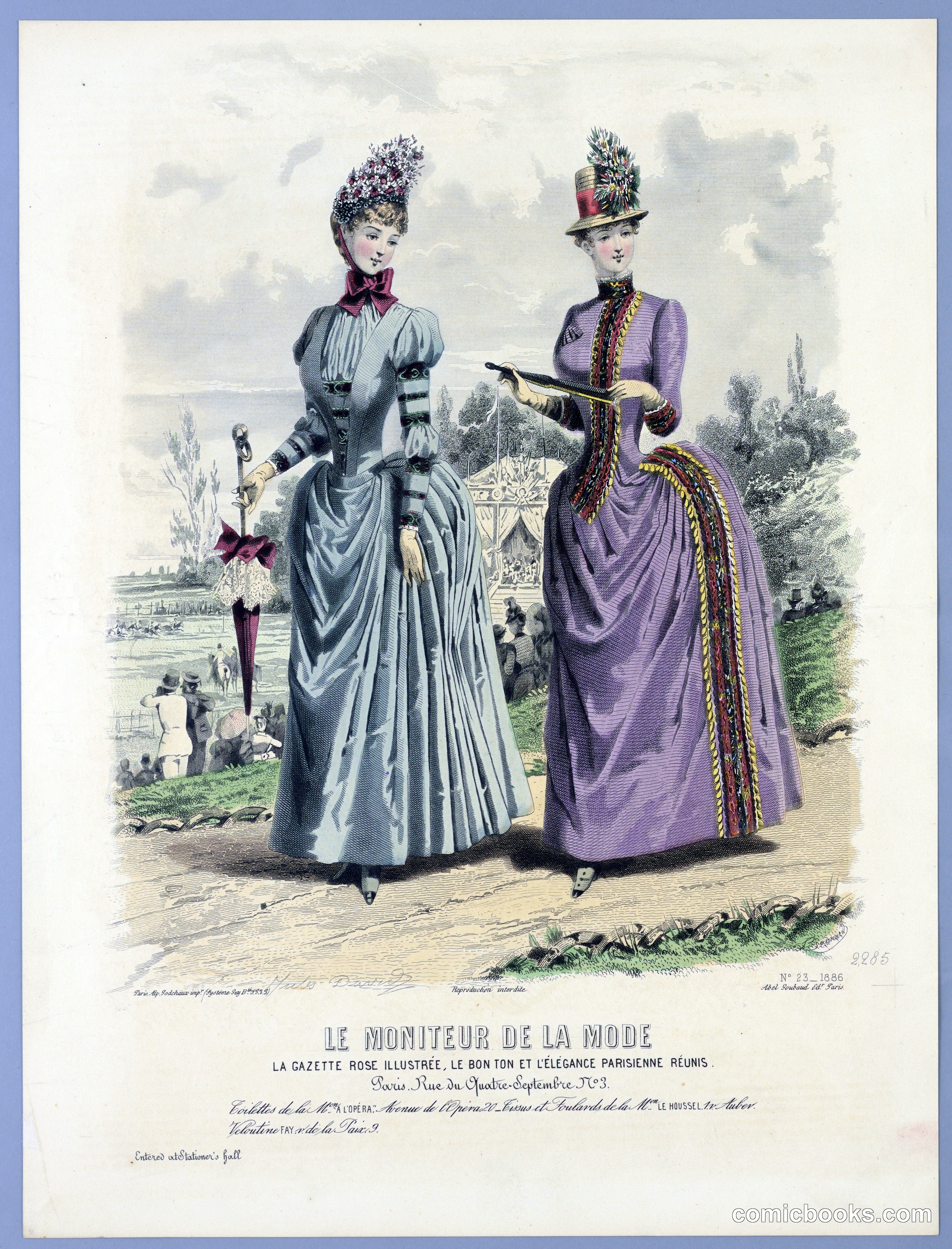 Fashion Plate from Le Moniteur de la Mode