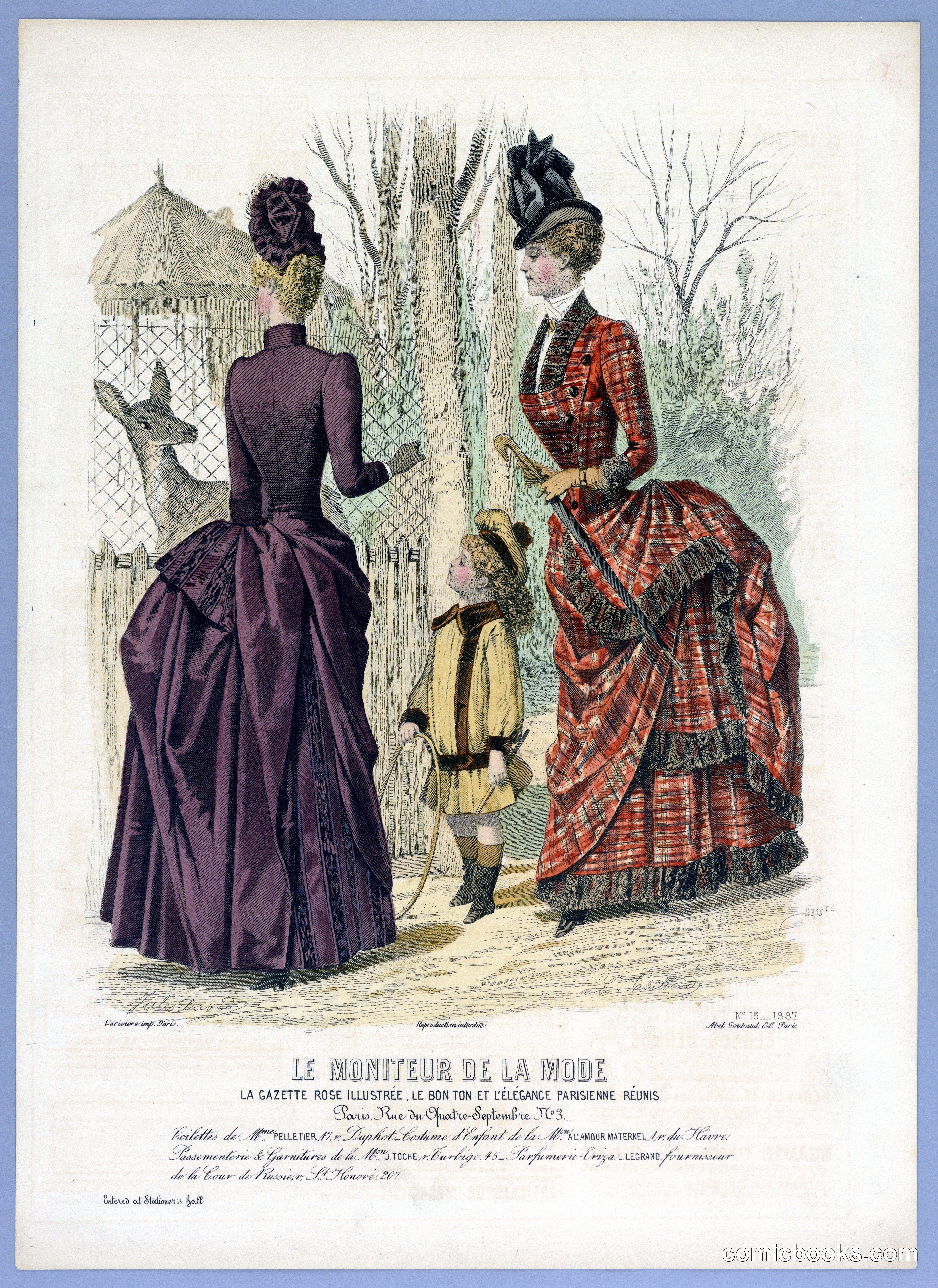 Fashion Plate from Le Moniteur de la Mode